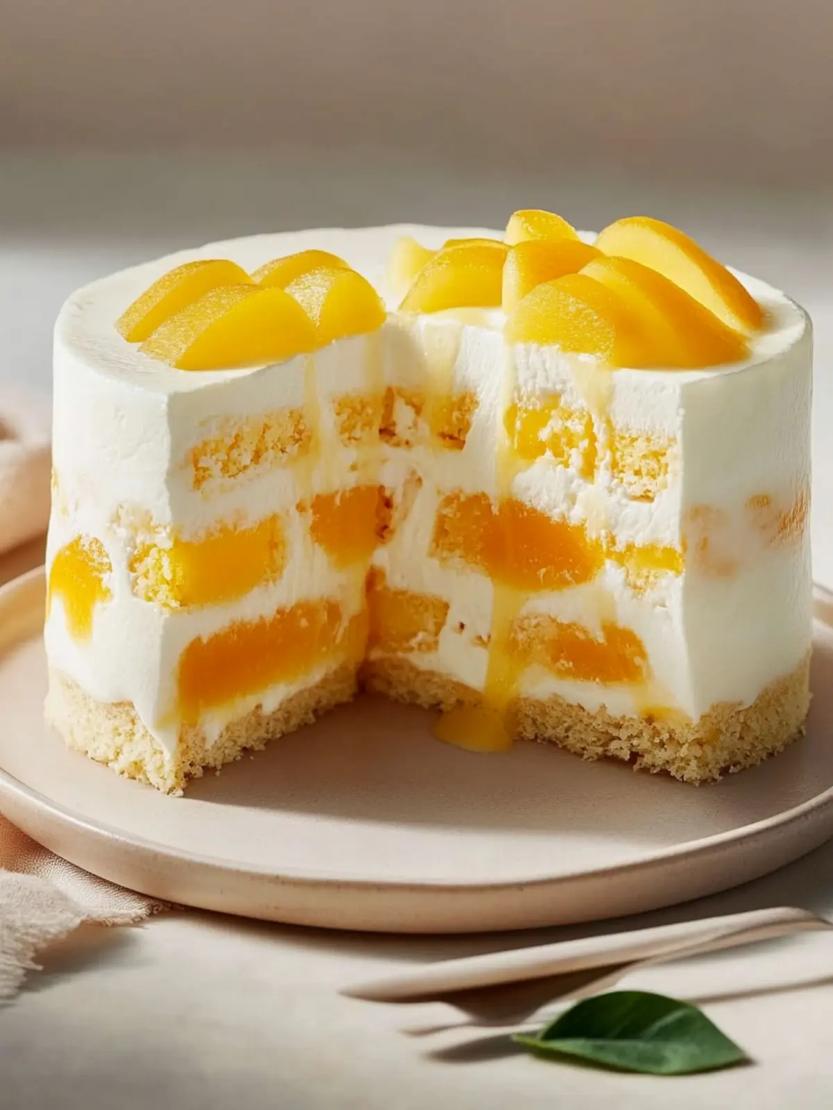 Mango-Cremetorte