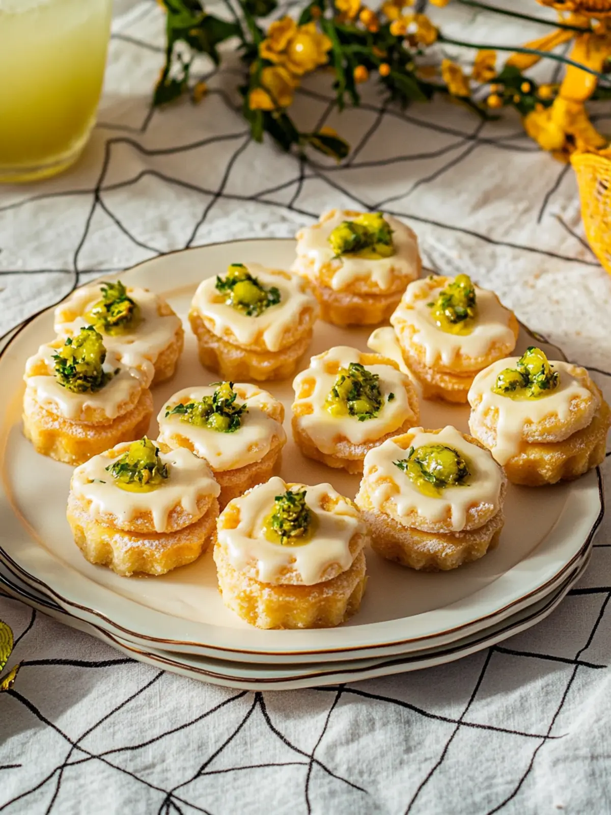 Gefüllte Pistazienkekse