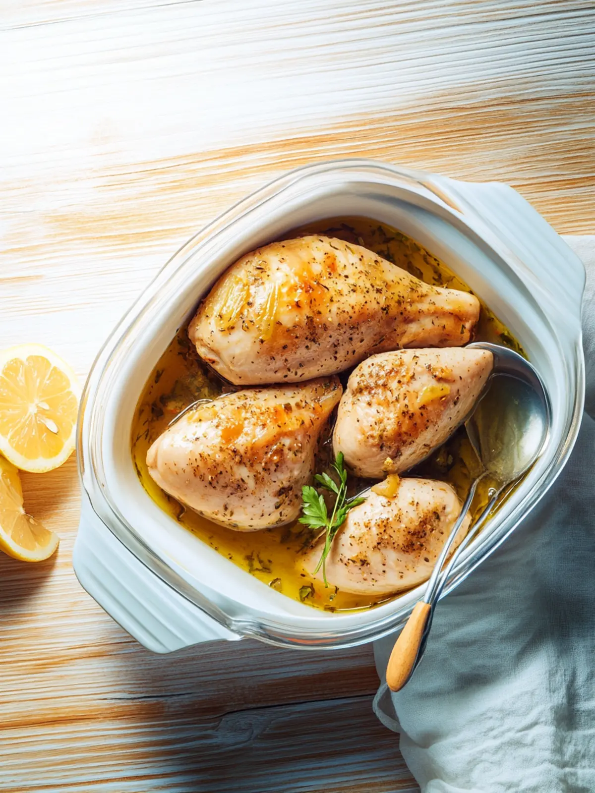 Bio-Hähnchenbrust im Backofen