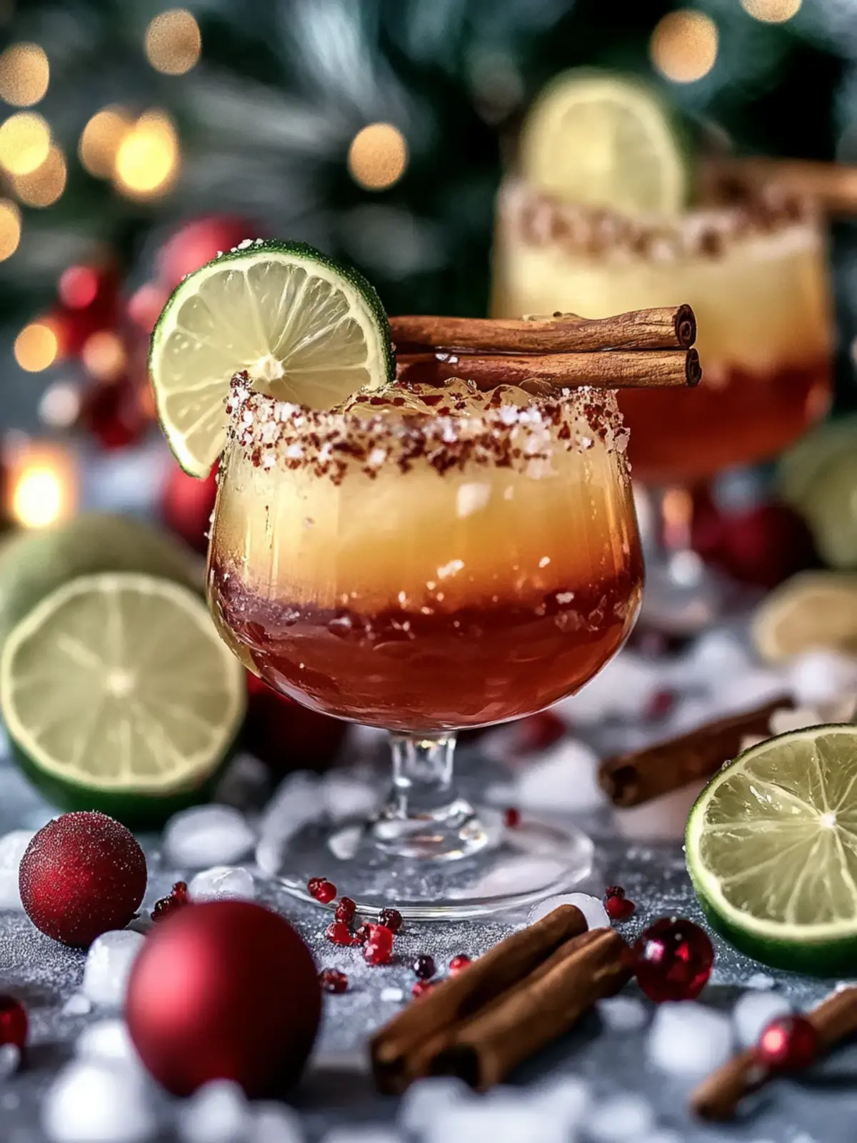 Alkoholfreier Gewürz-Weihnachts-Margarita