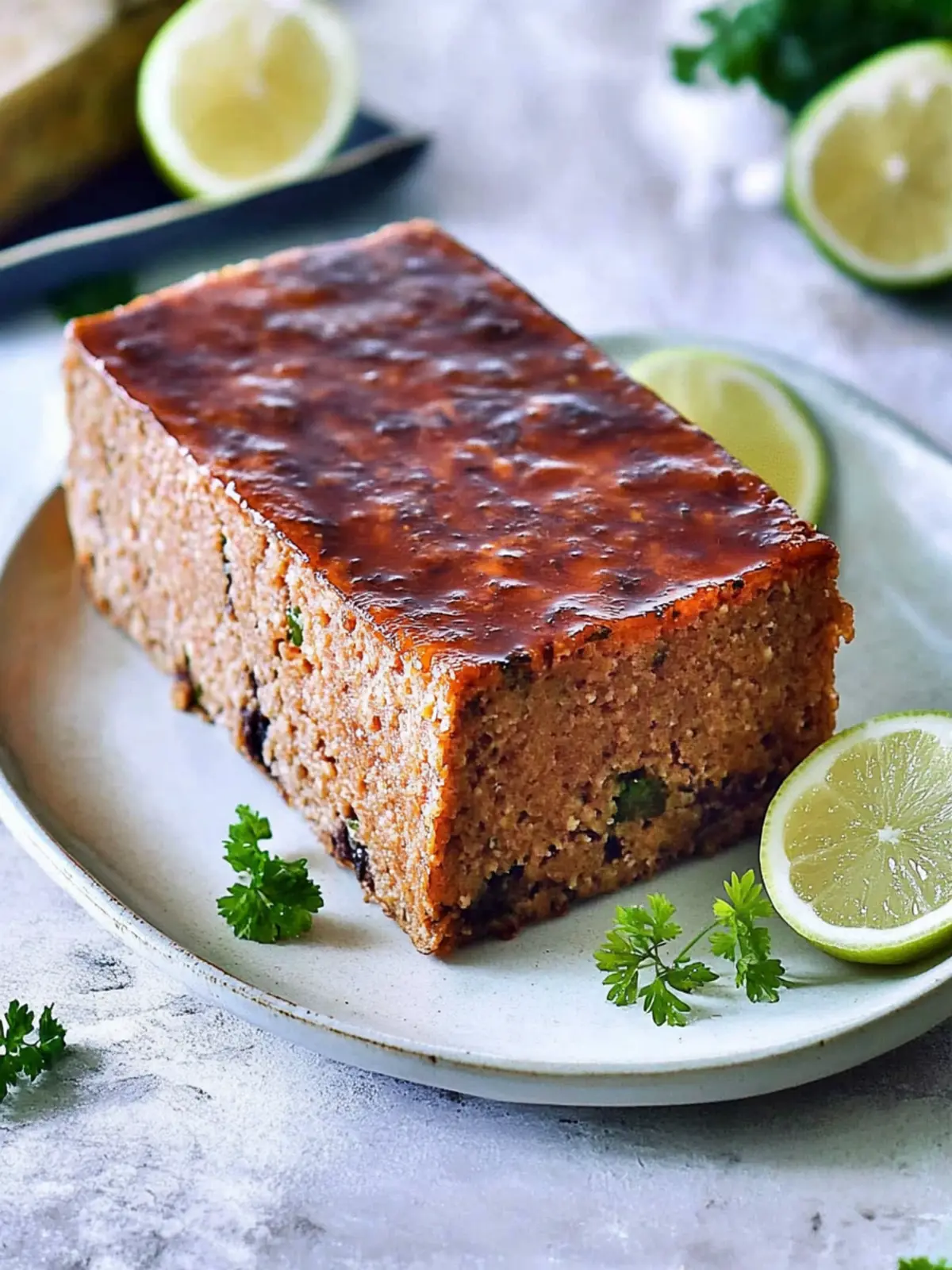 Veganer Braten mit Bohnen