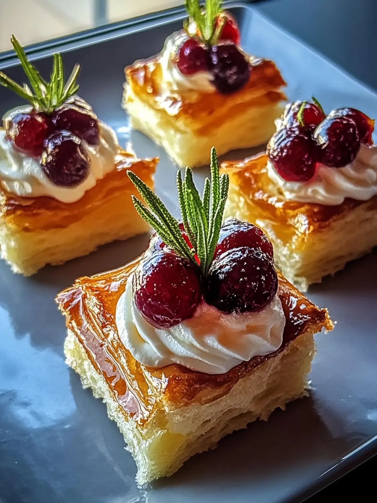 Blätterteighäppchen mit Camembert