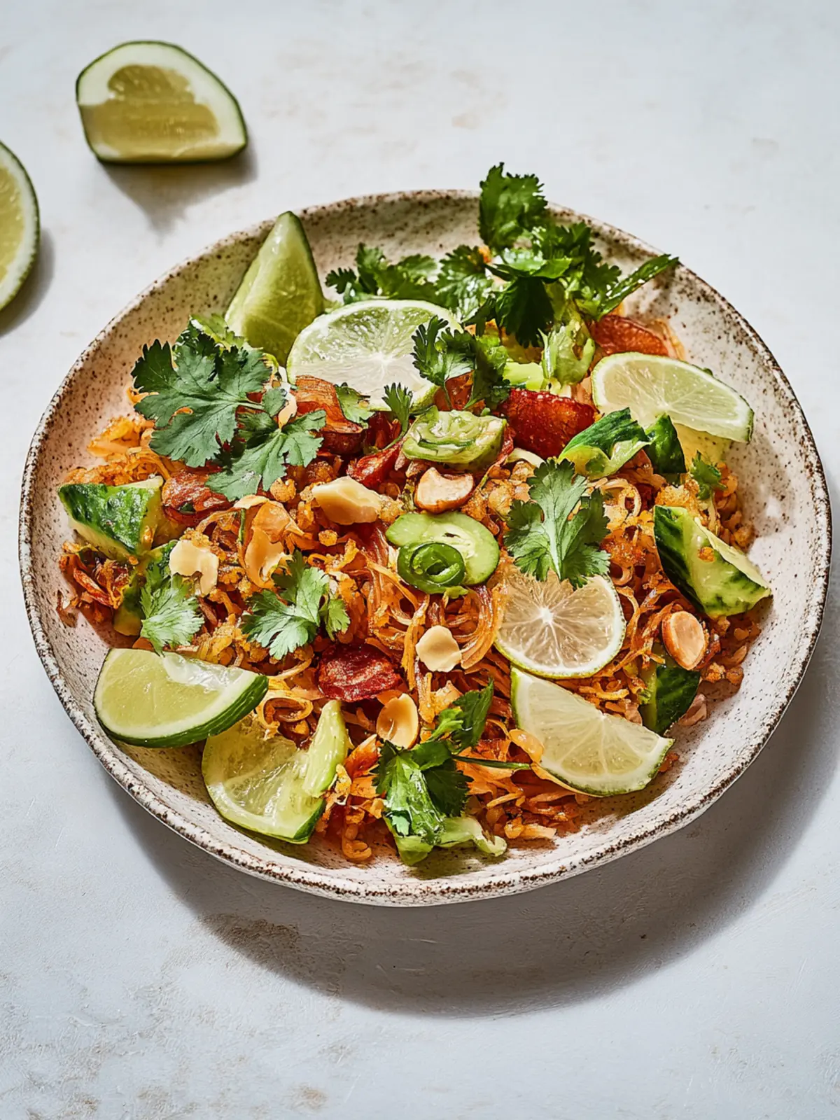 Koreanischer knuspriger Reissalat