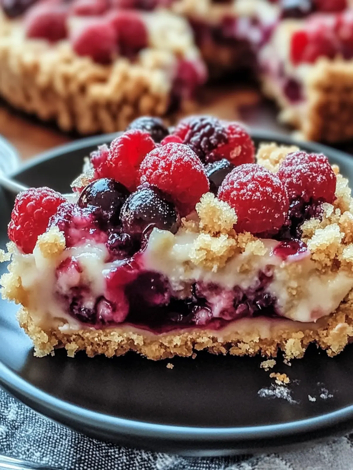 Pflaumenkuchen mit Pudding und Streusel genießen