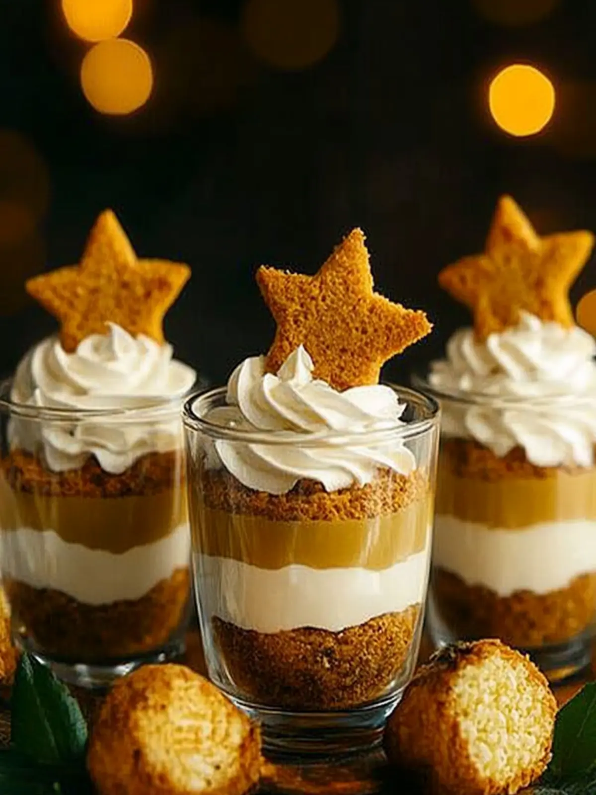 Lebkuchen-Mousse mit Schokolade und Zimt