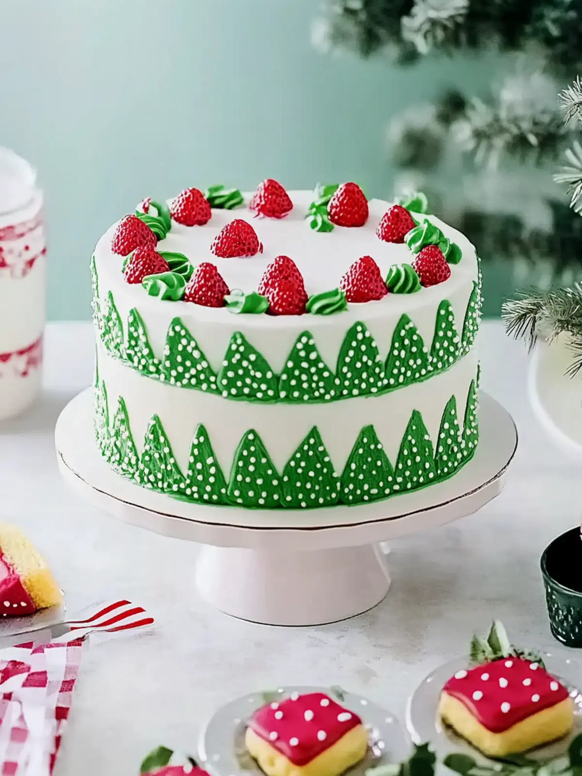 Weihnachtstorte in Tannenbaum-Optik