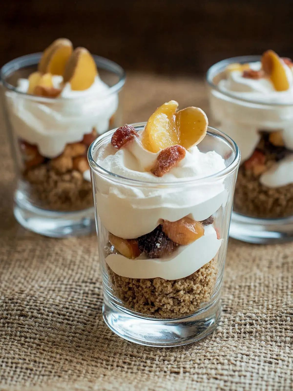 Veganes Bratapfel-Dessert aus dem Glas