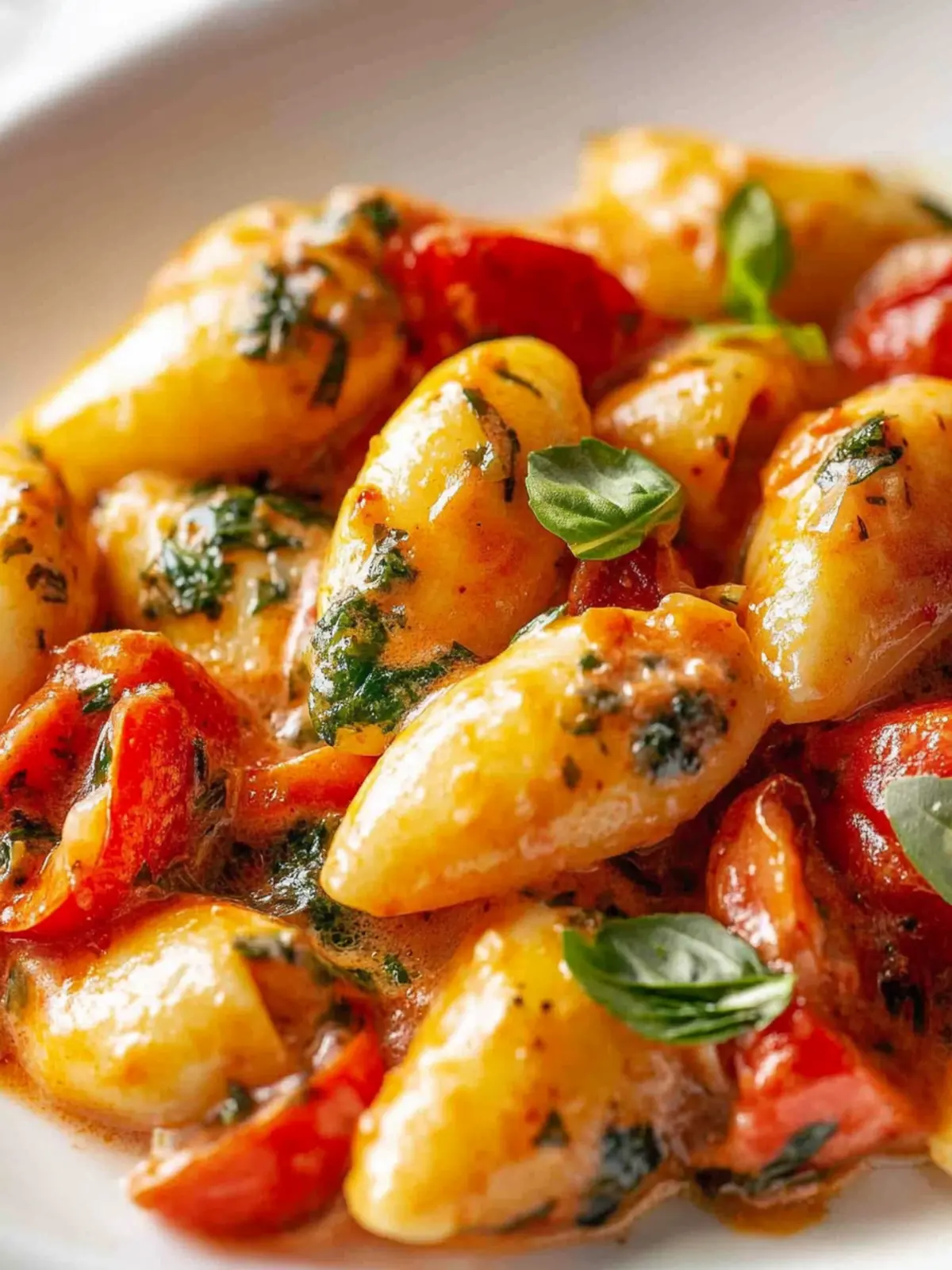 Vegane Schupfnudelpfanne Paprika Pilze