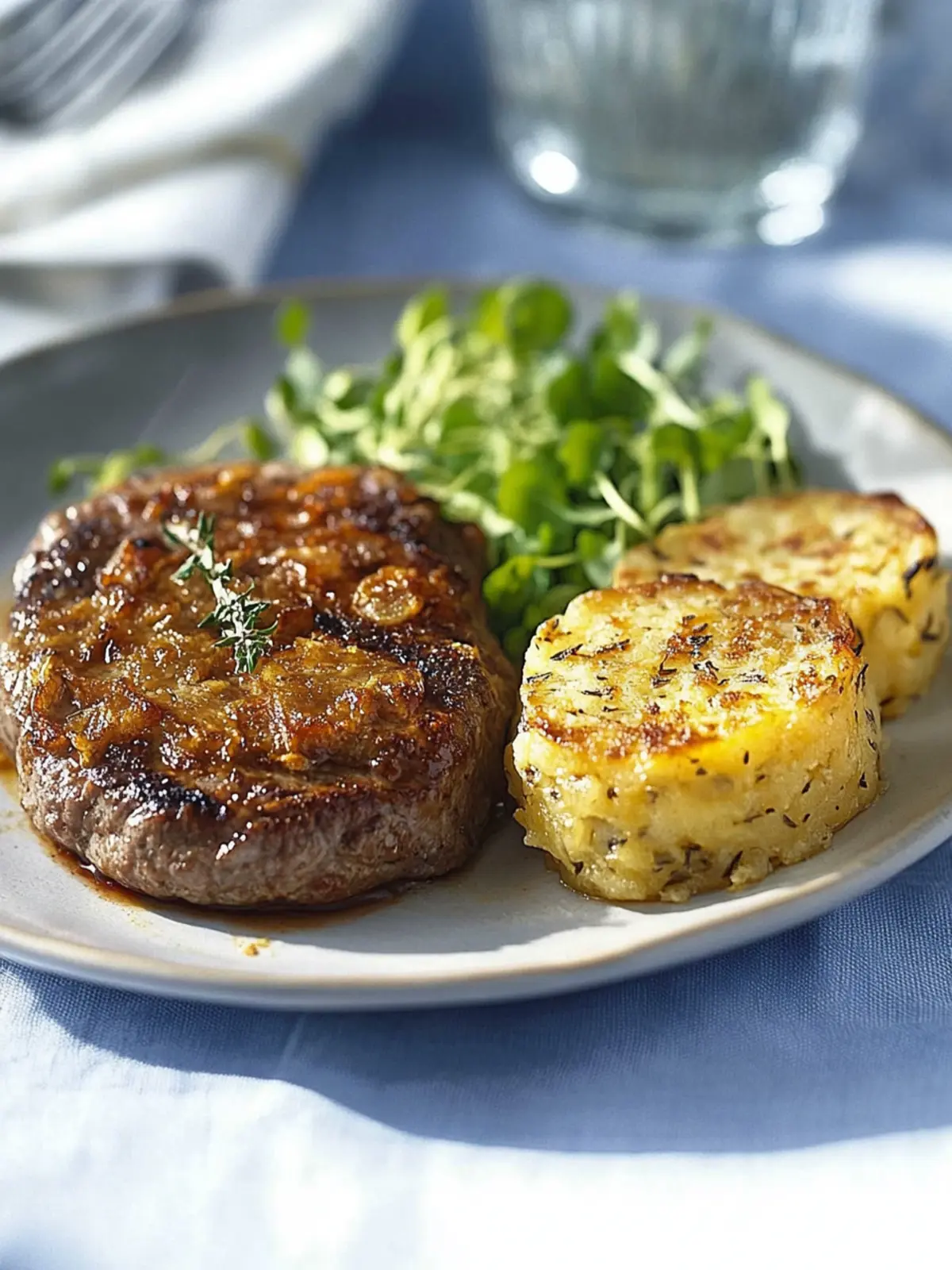 Filetsteak mit Kartoffelgratin