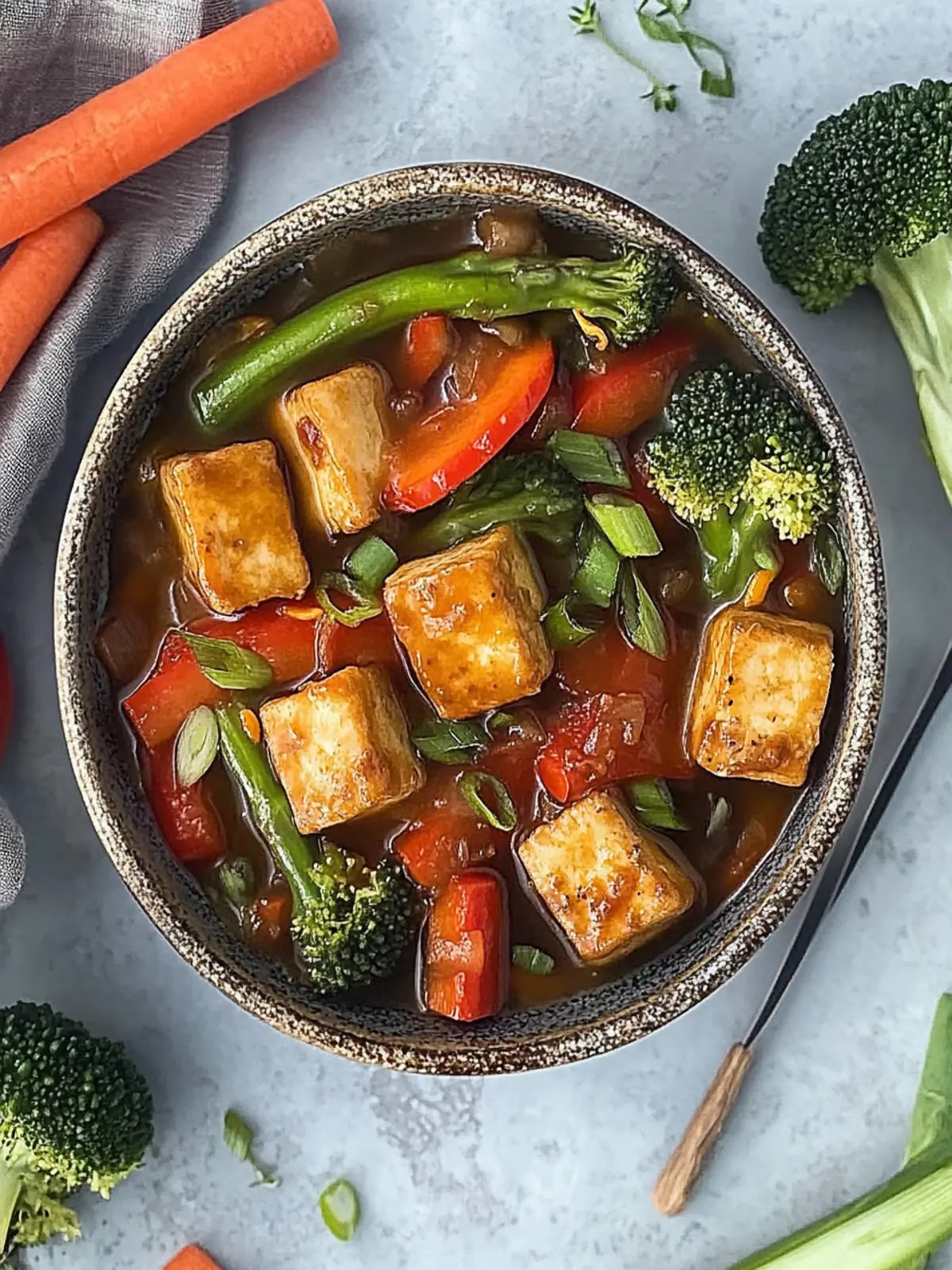 Szechuan Tofu Gemüsepfanne