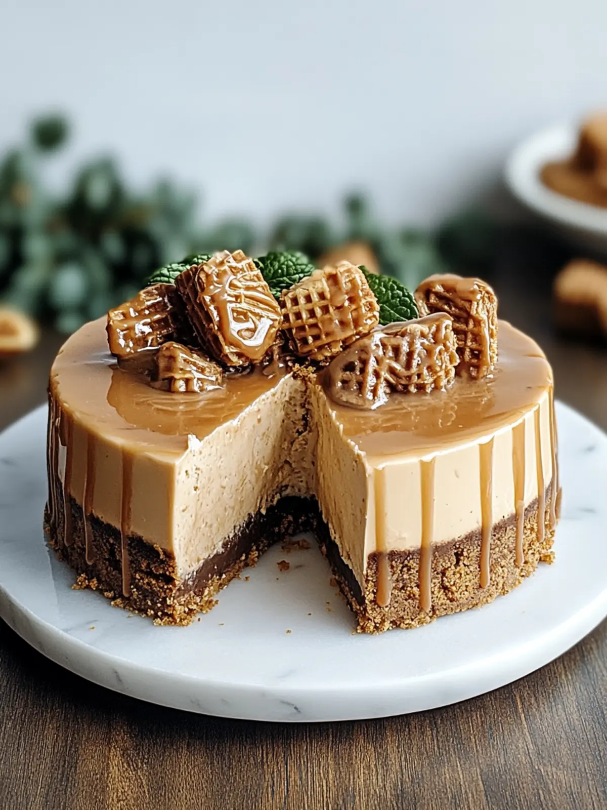 Spekulatius Karamell Käsekuchen