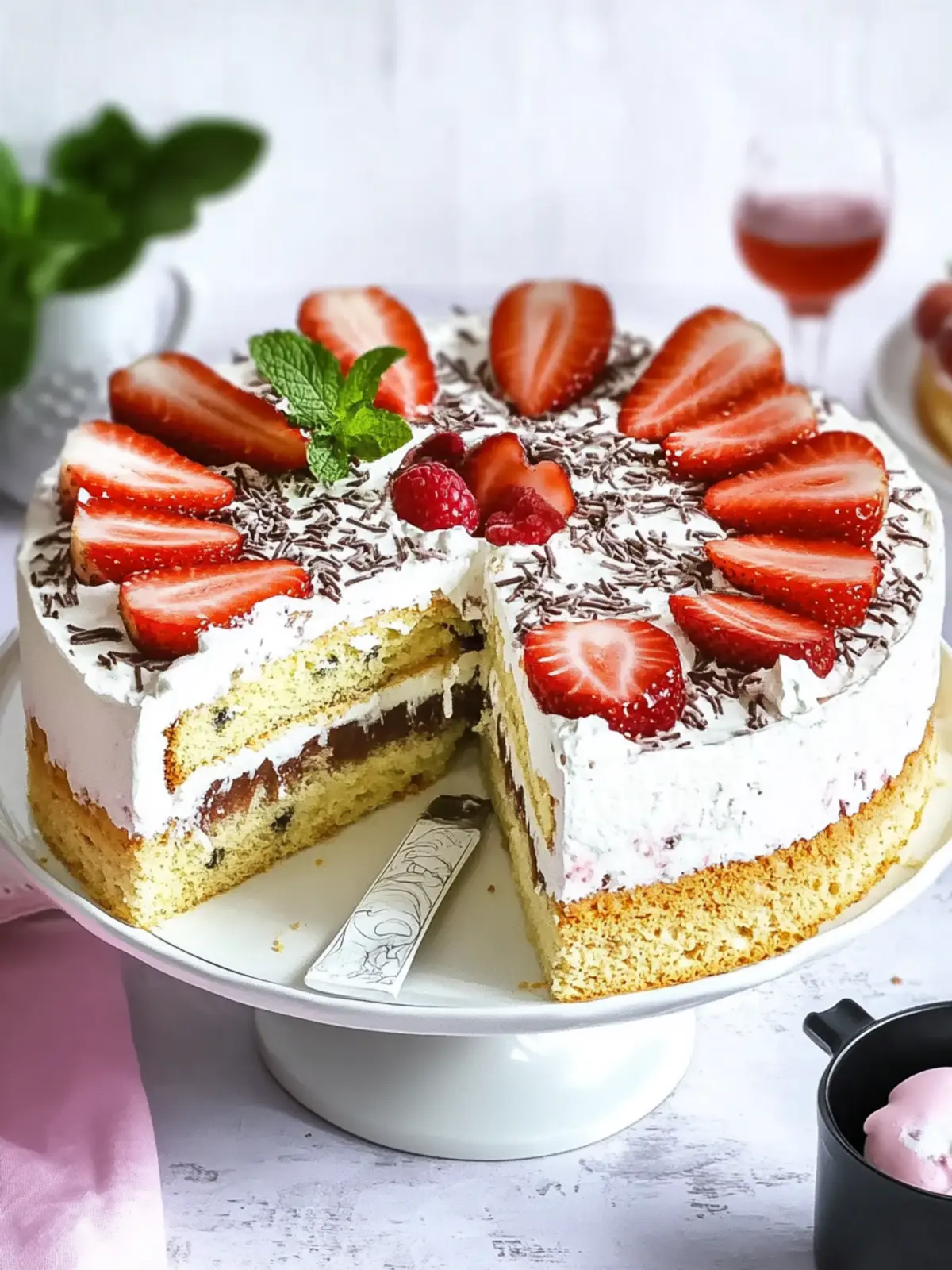 Erdbeer-Yogurette-Torte