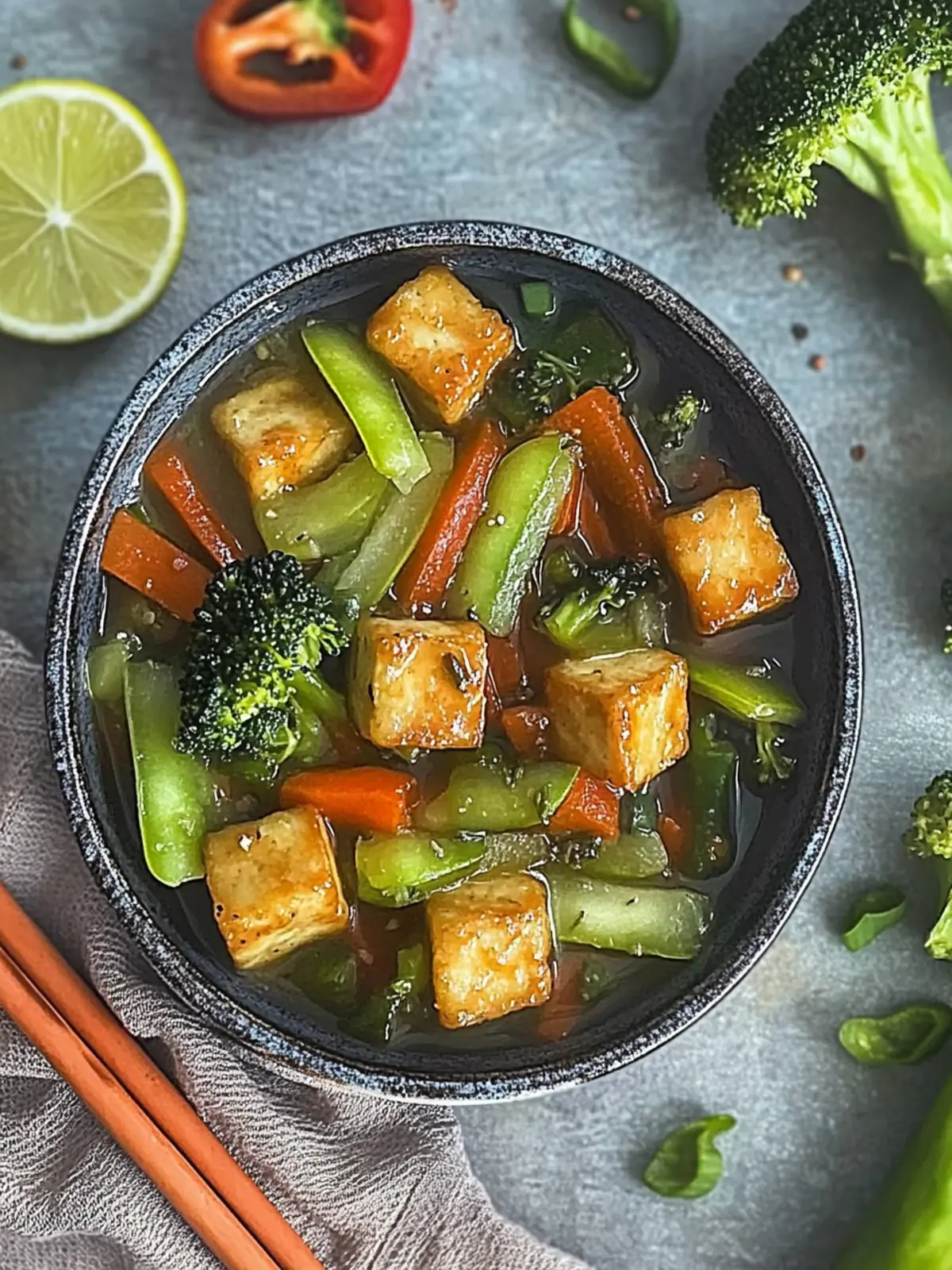 Szechuan Tofu Gemüsepfanne