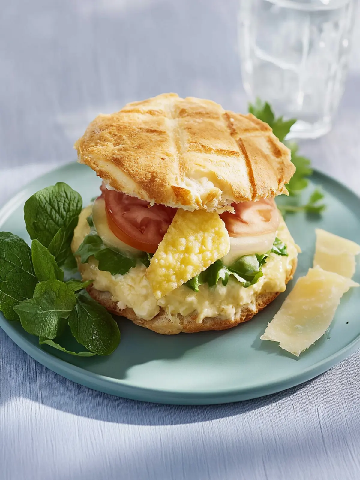 Käsekrusti mit Käse-Schinken