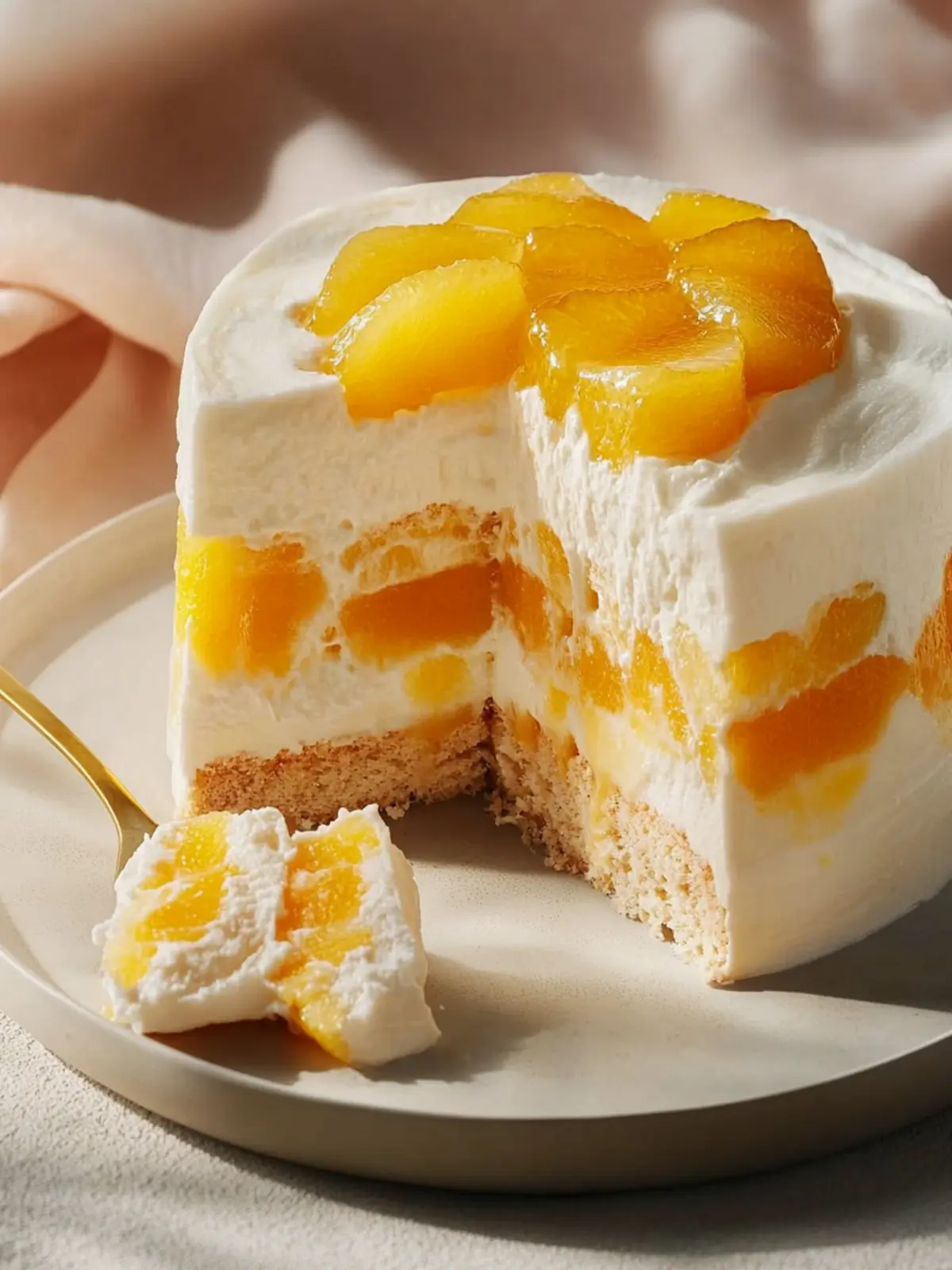 Mango-Cremetorte