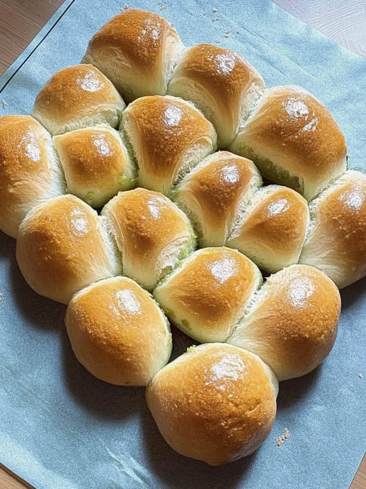 Milchbrötchen-Weihnachtsbaum