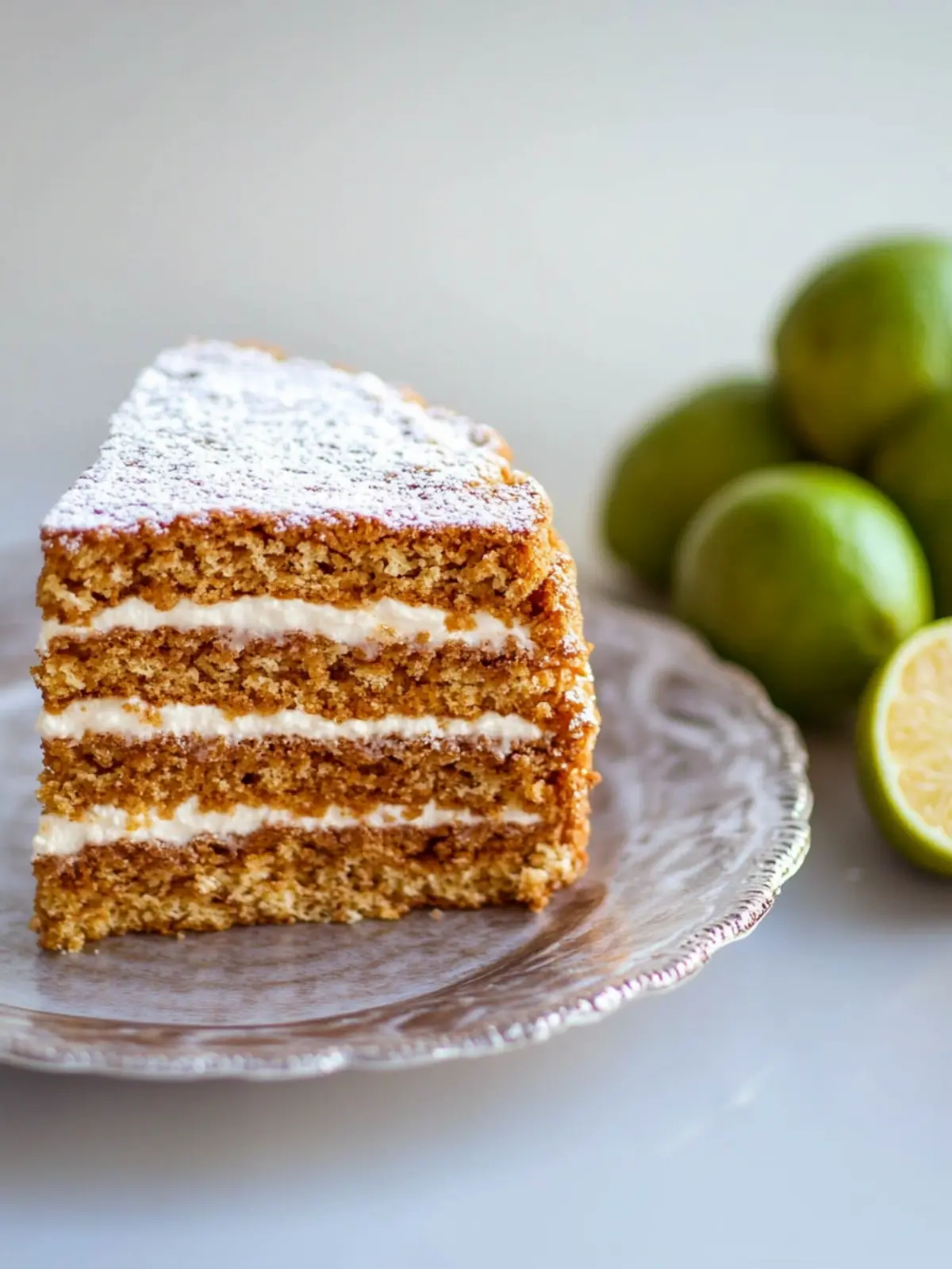 Russischer Honigkuchen mit Schmandcreme und Naturjoghurt
