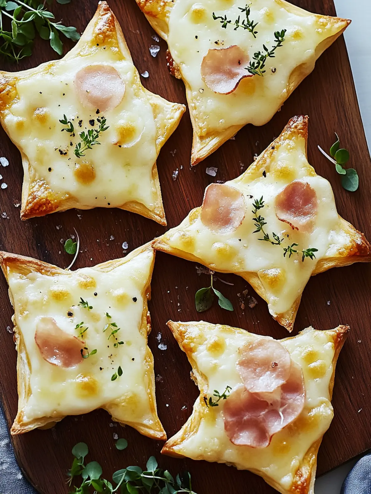 Mini Flammkuchen Sterne