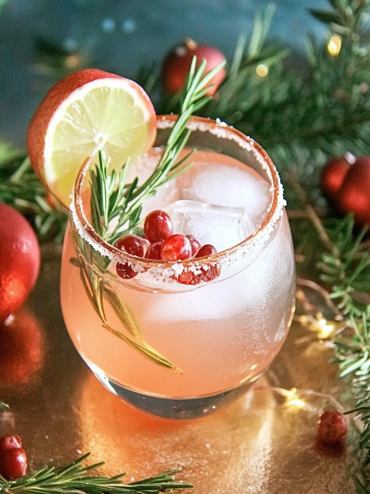 Fröhliche Preiselbeere Weihnachten Margarita