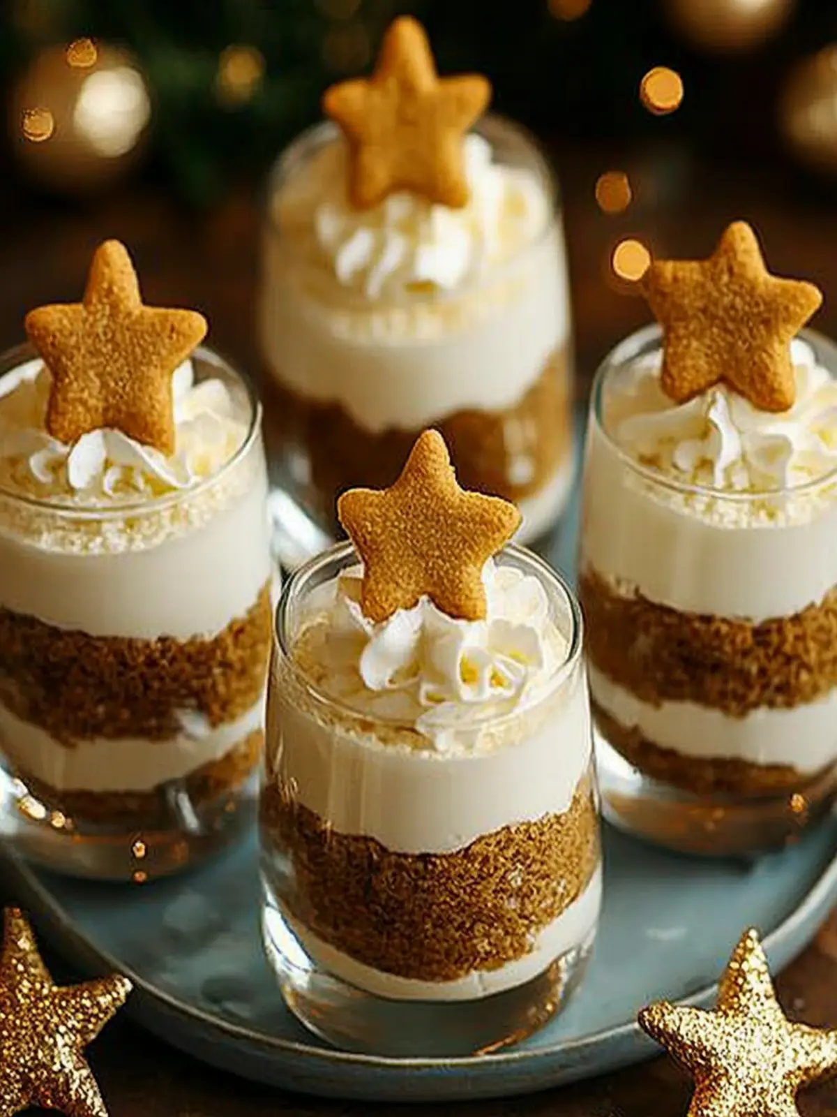 Lebkuchen-Mousse mit Schokolade und Zimt