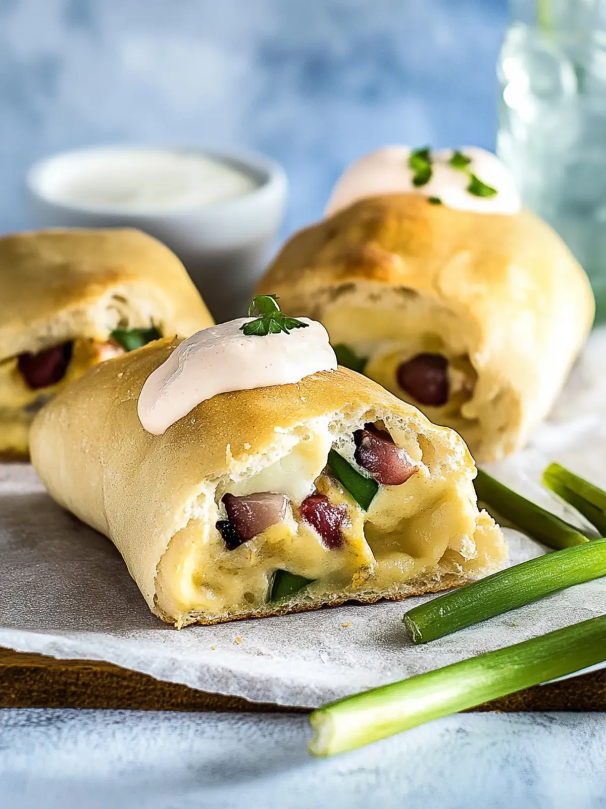 Handbrot mit zwei Füllungen