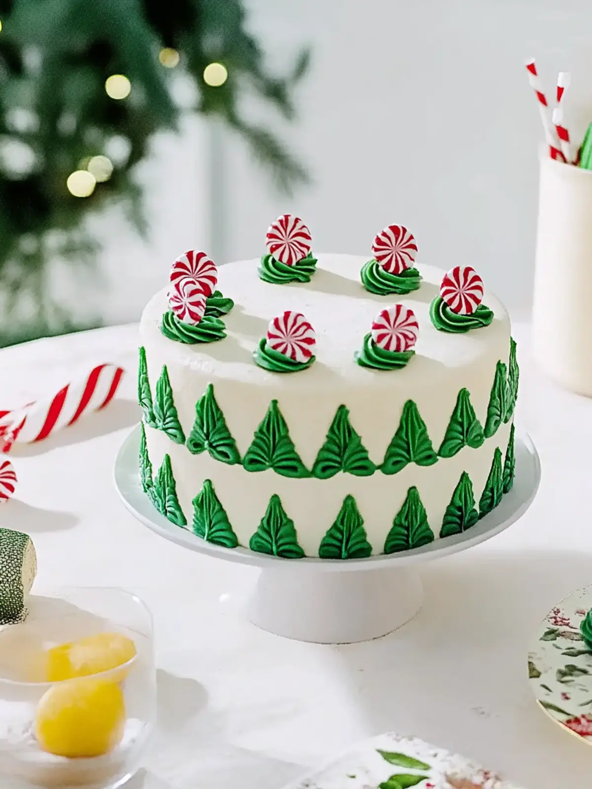 Weihnachtstorte in Tannenbaum-Optik