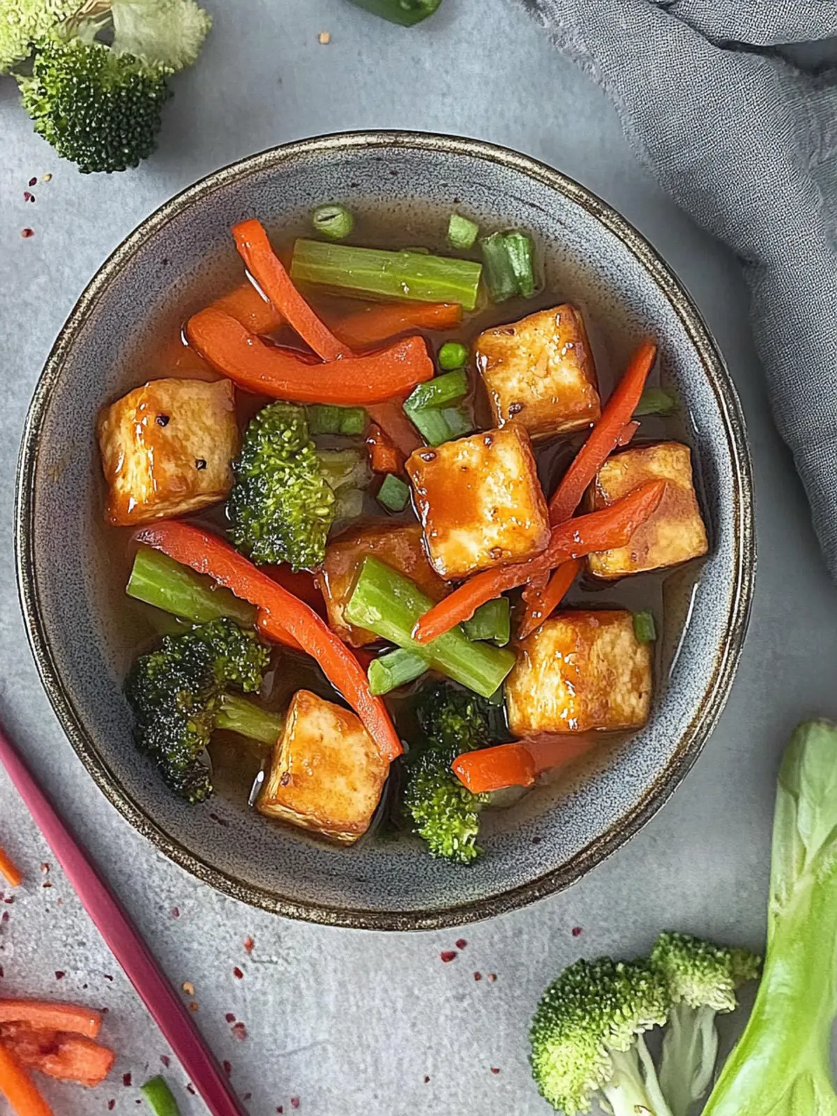 Szechuan Tofu Gemüsepfanne