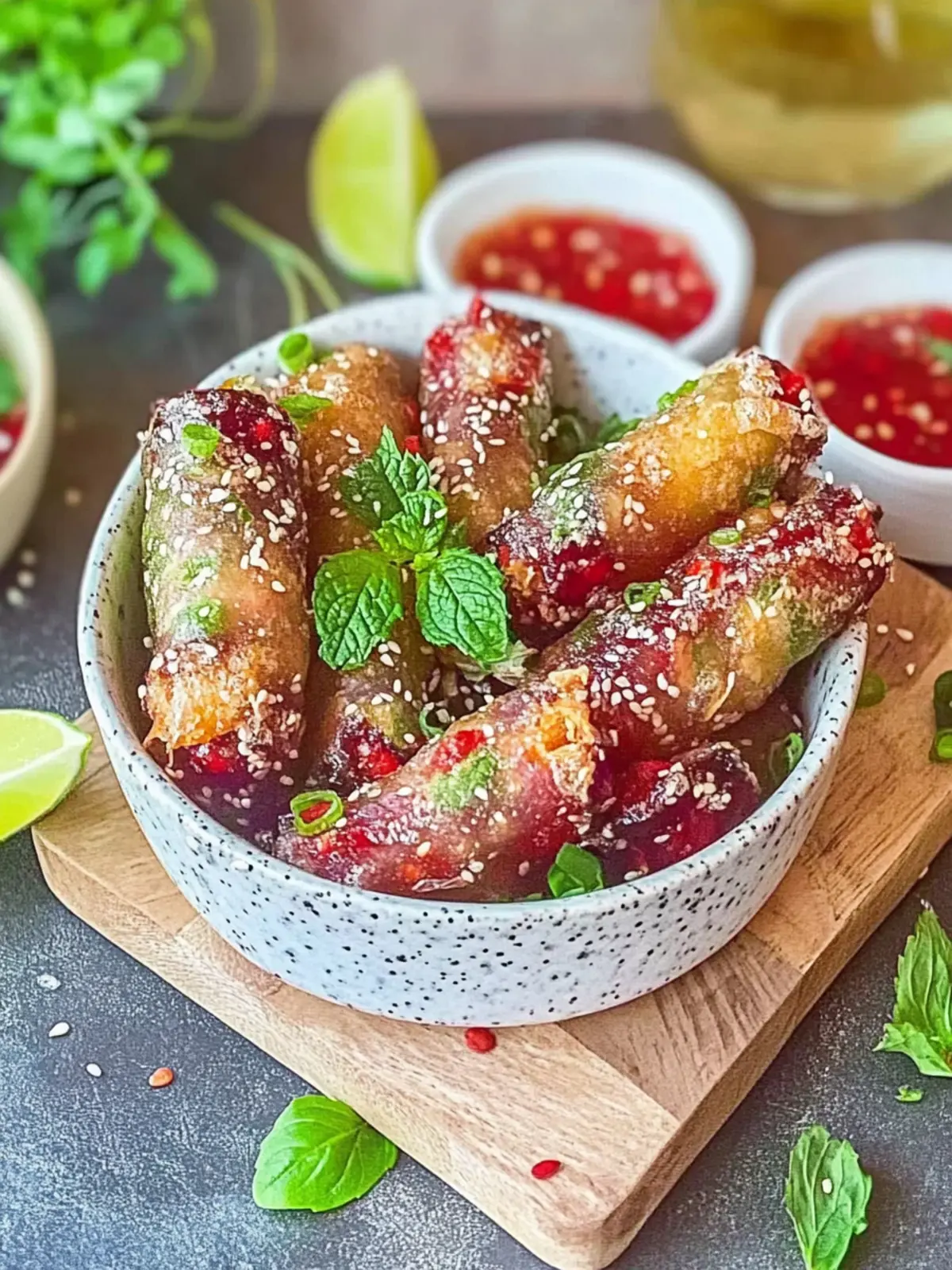 Crispy Frühlingsrollen Airfryer