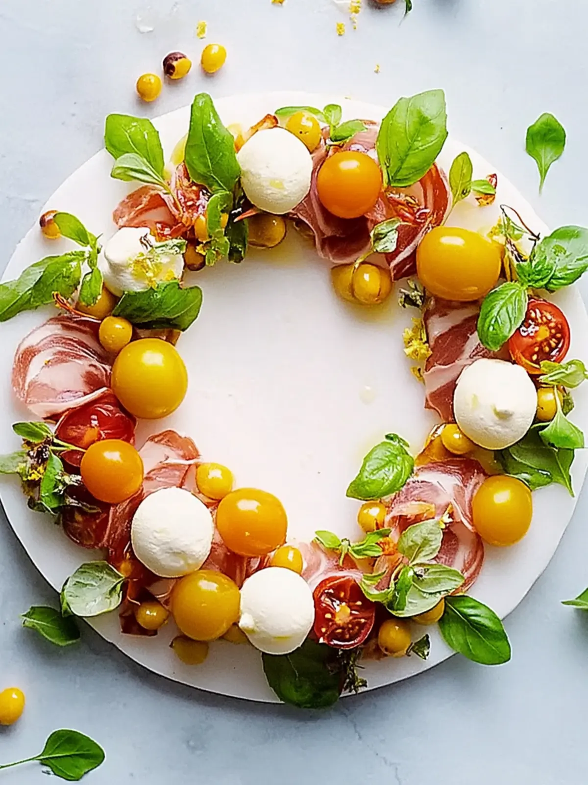 Feierliche Caprese mit Prosciutto