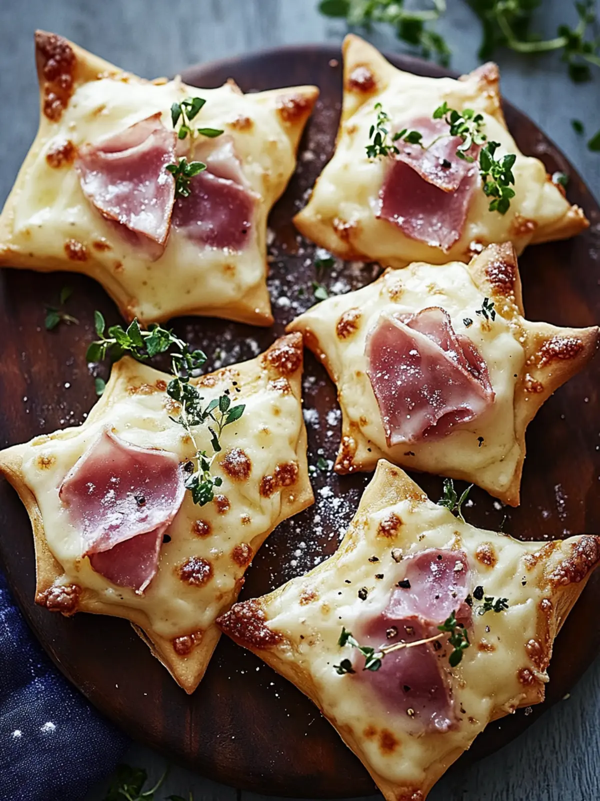 Mini Flammkuchen Sterne