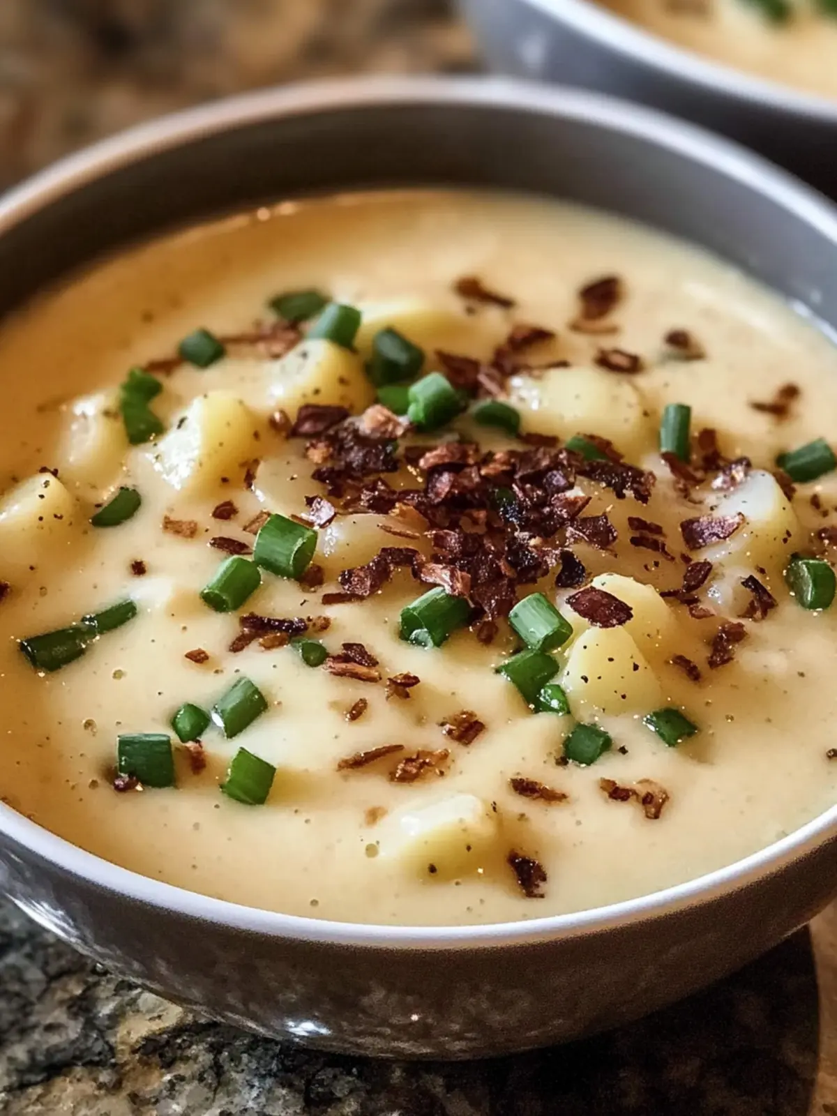 Reichlich Gebackene Kartoffelsuppe