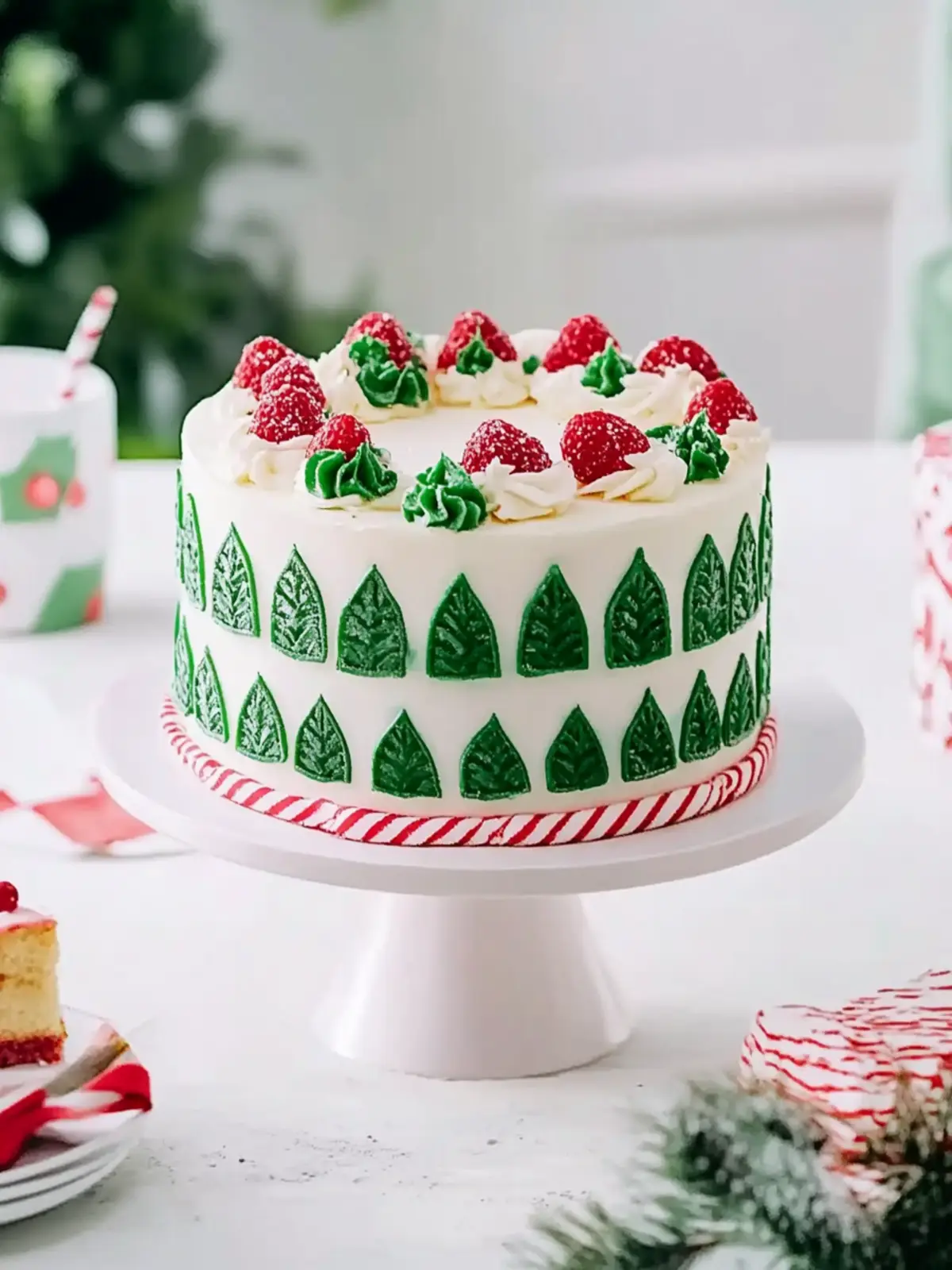 Weihnachtstorte in Tannenbaum-Optik