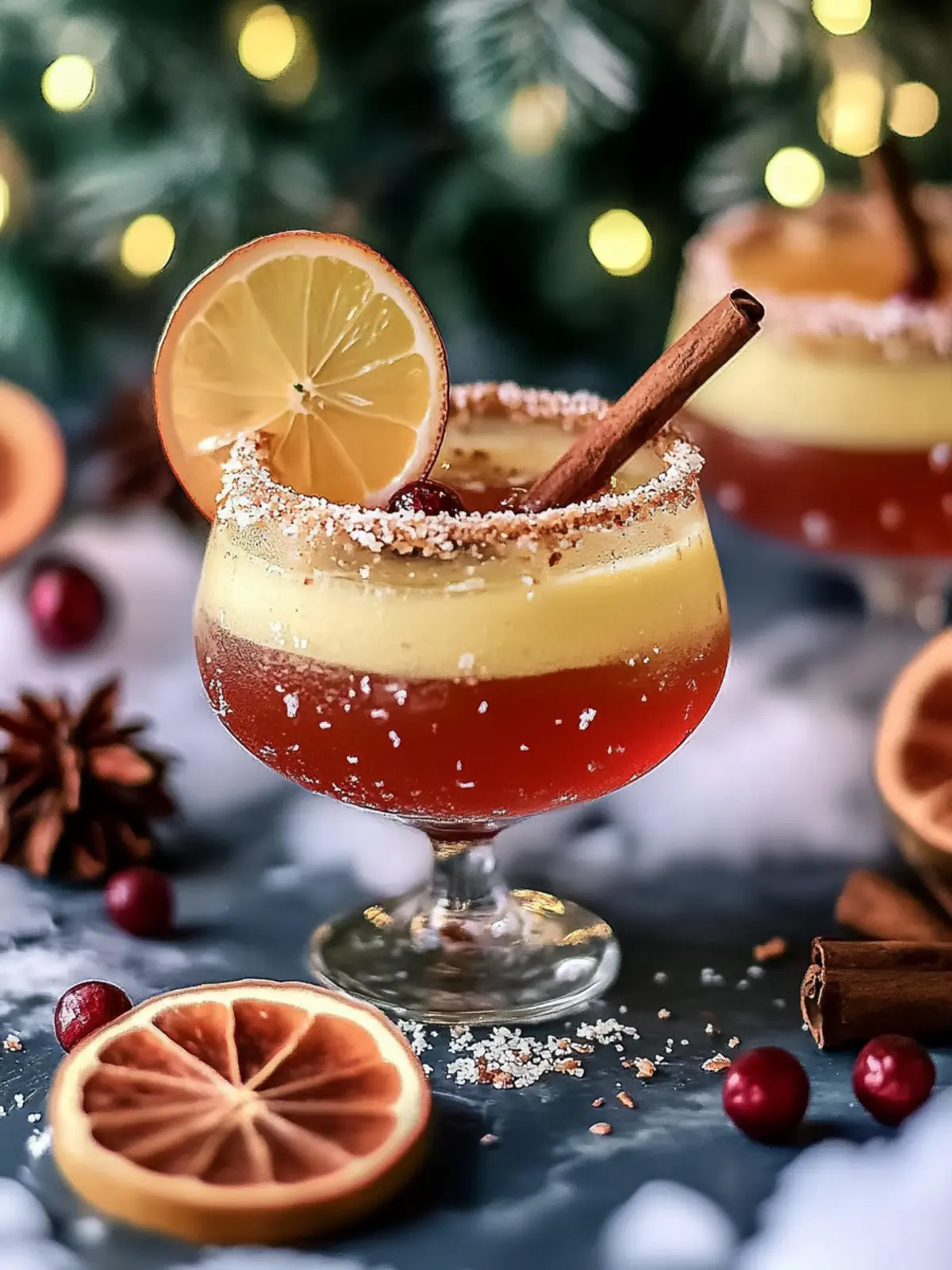 Alkoholfreier Gewürz-Weihnachts-Margarita