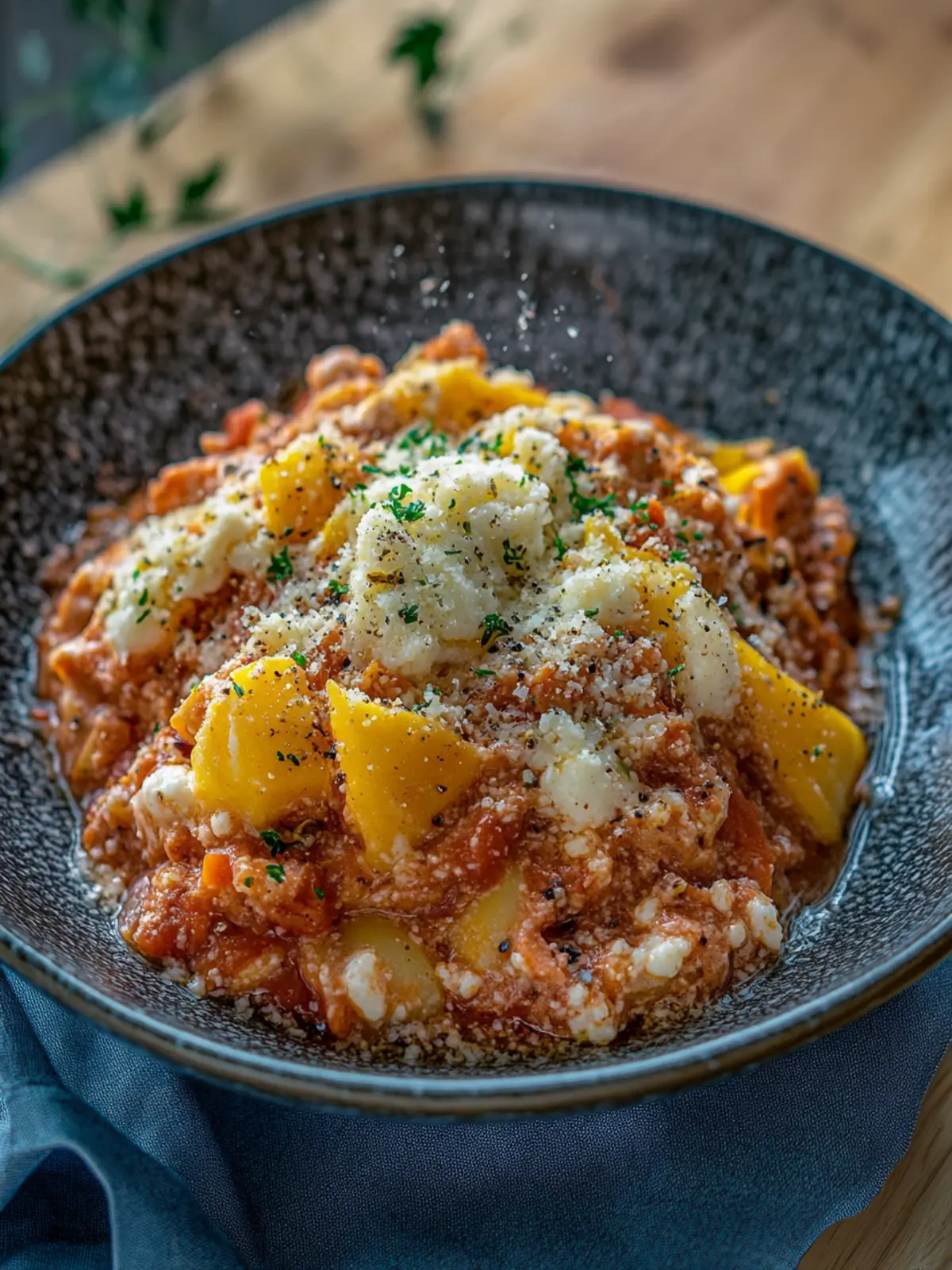 Griechischer Nudel-Hackfleisch Auflauf