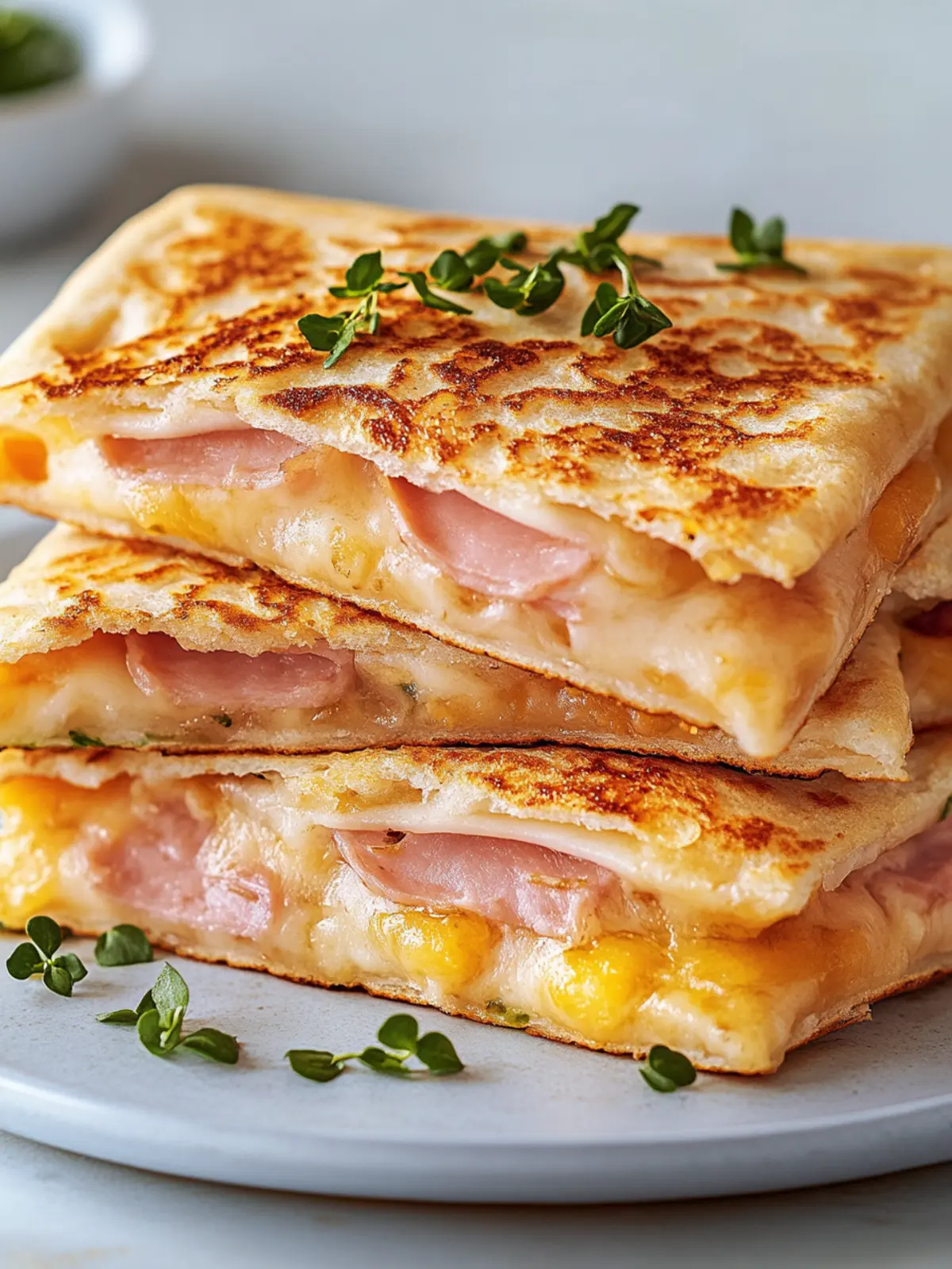 Schinken-Käse-Taschen im Airfryer