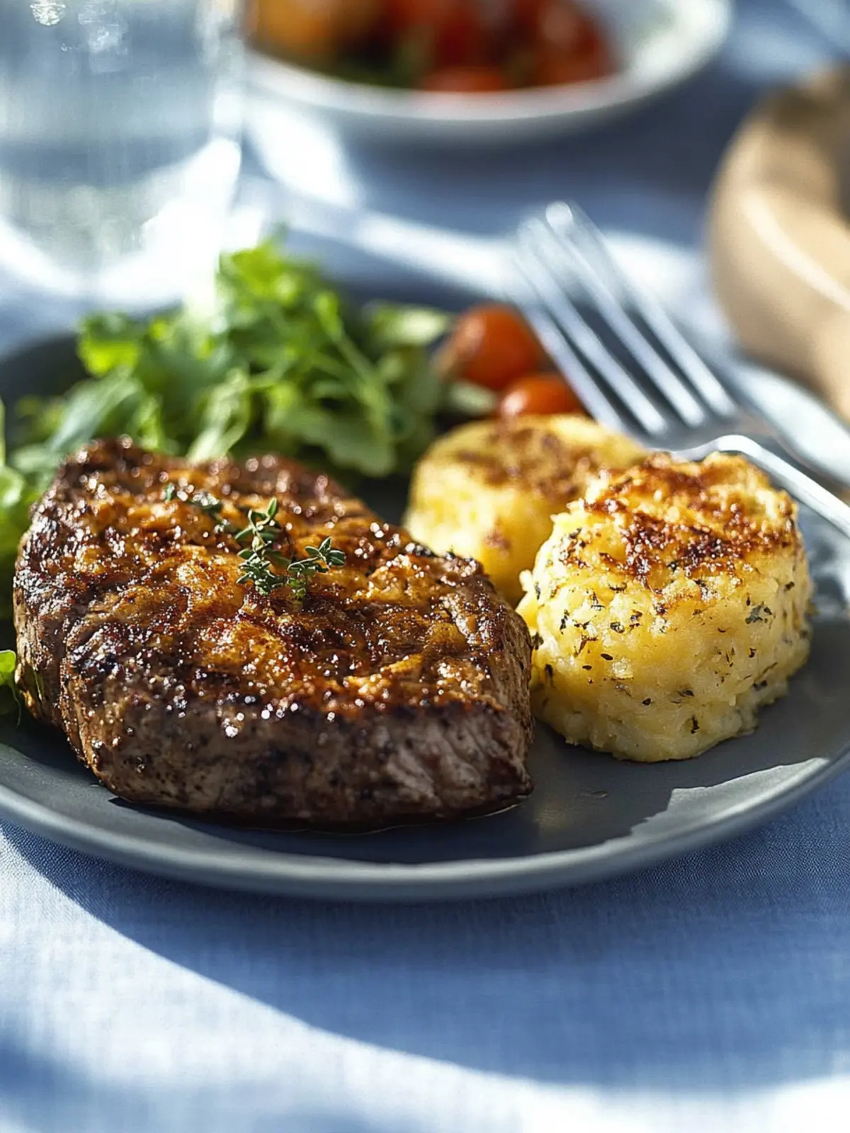 Filetsteak mit Kartoffelgratin