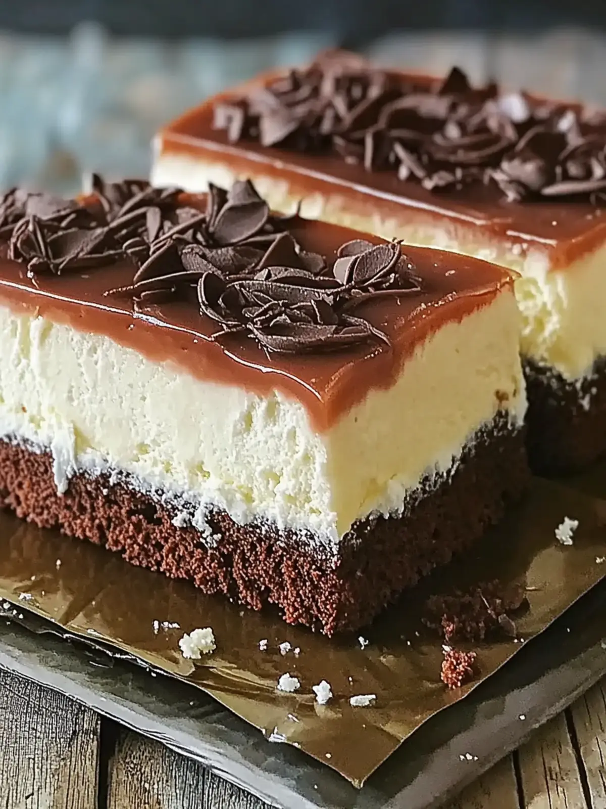 Dreischichtiger Schokoladenmousse-Kuchen Genussvolles Rezept