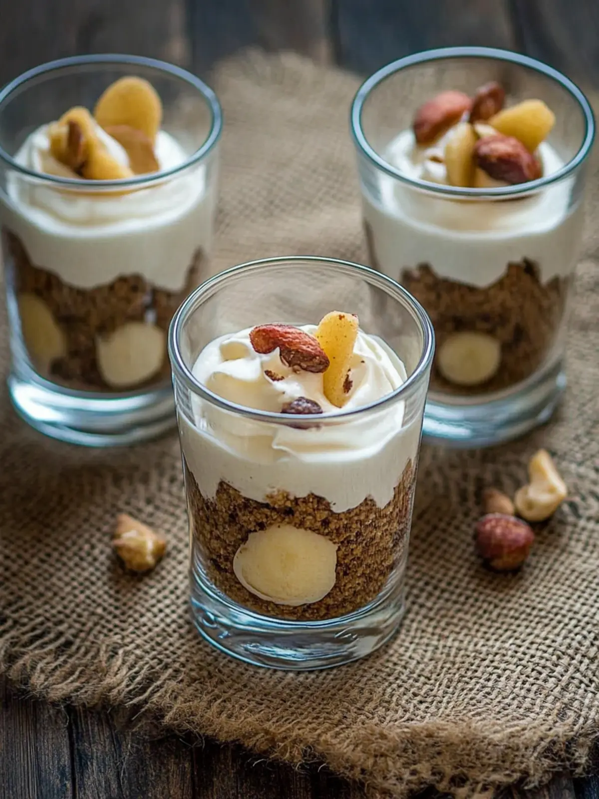 Veganes Bratapfel-Dessert aus dem Glas