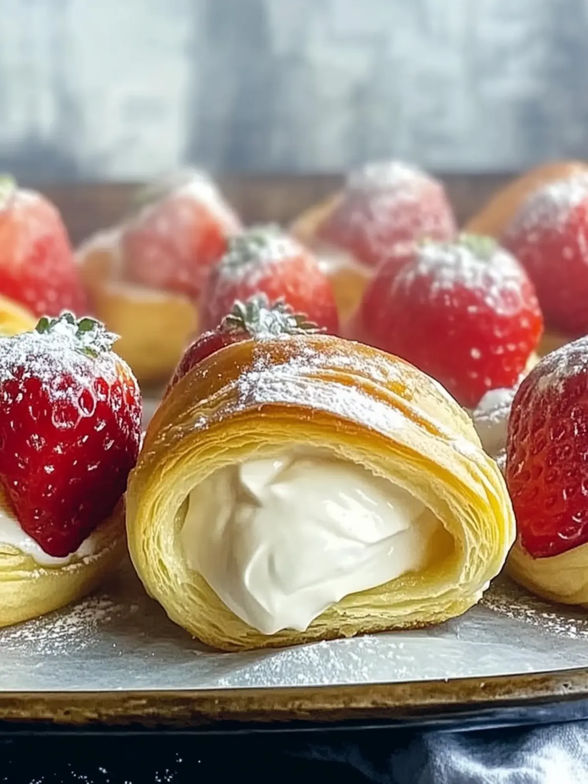 Sweet Strawberry Cheesecake Rolls Simple Recipe