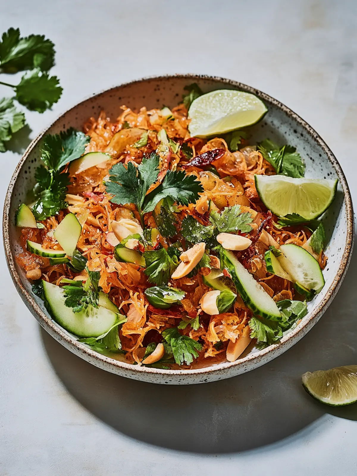 Koreanischer knuspriger Reissalat