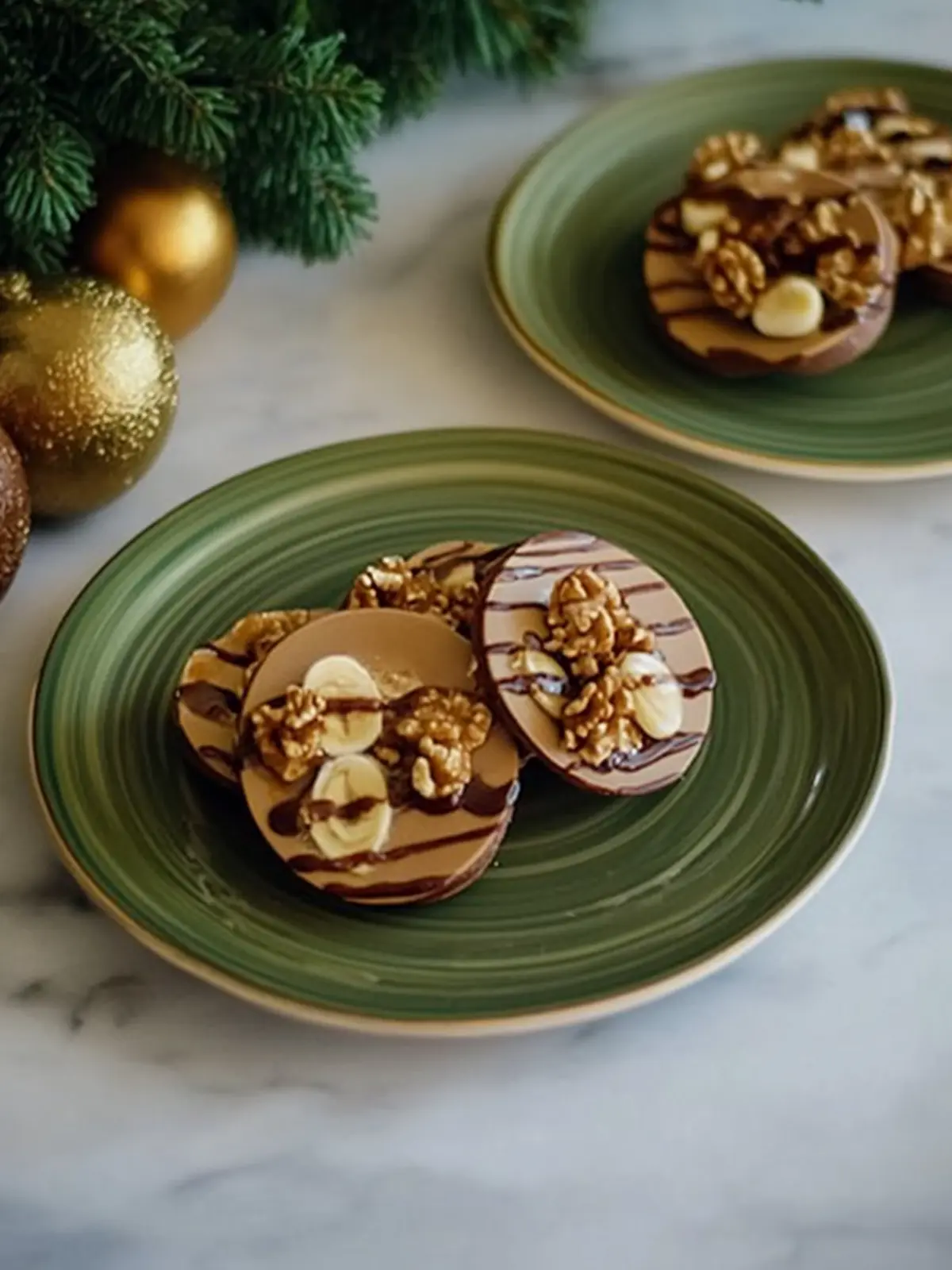 Nougatkekse mit karamellisierten Haselnüssen