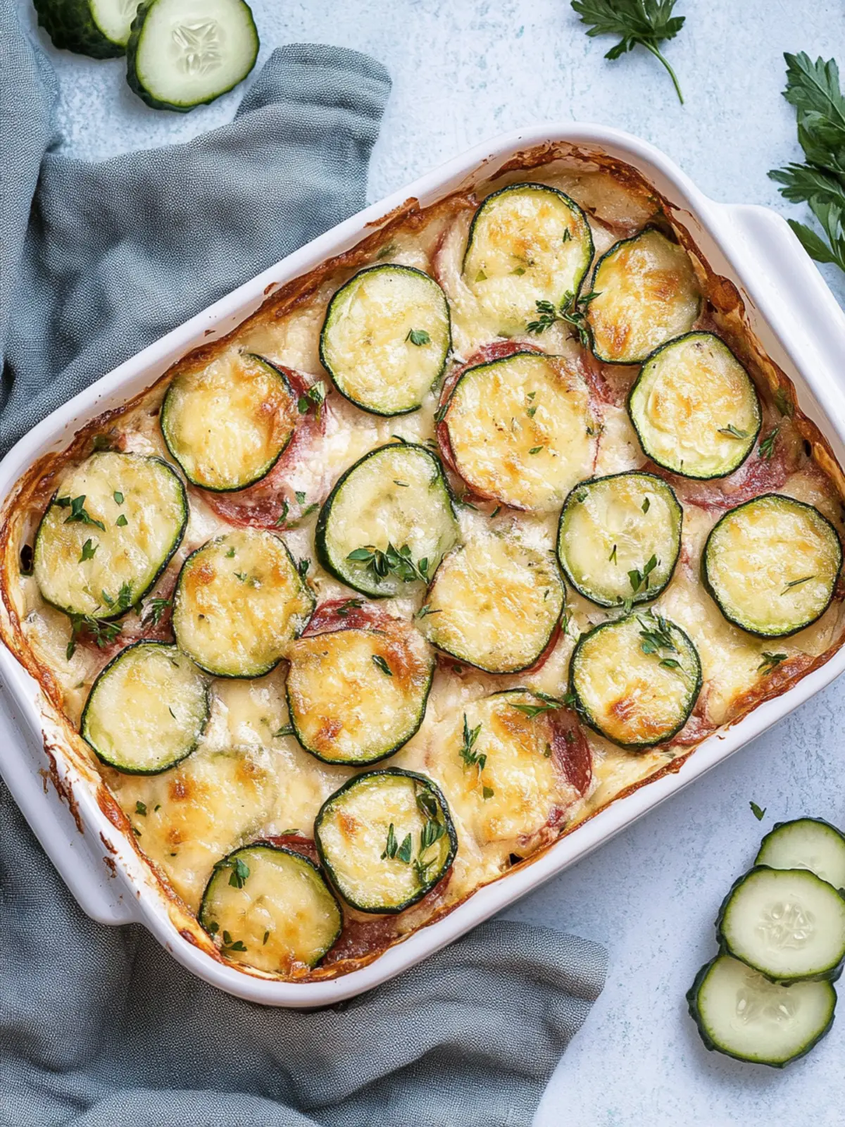 Einfacher Zucchiniauflauf