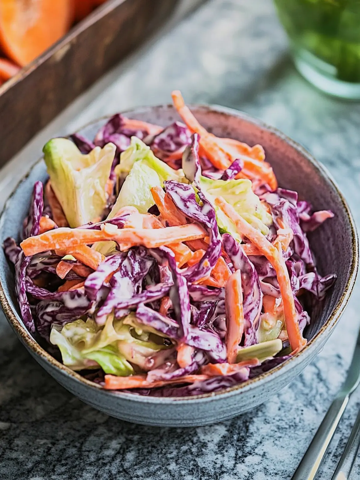 Krautsalat mit Rotkohl
