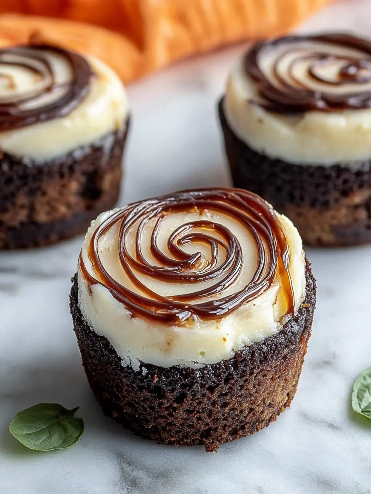 Mini-Schoko-Cheesecakes ohne Risse