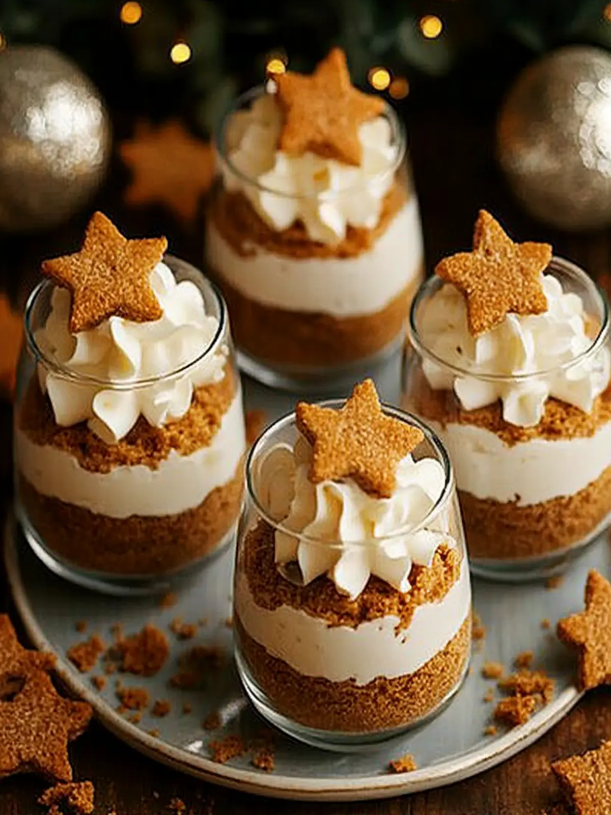 Lebkuchen-Mousse mit Schokolade und Zimt