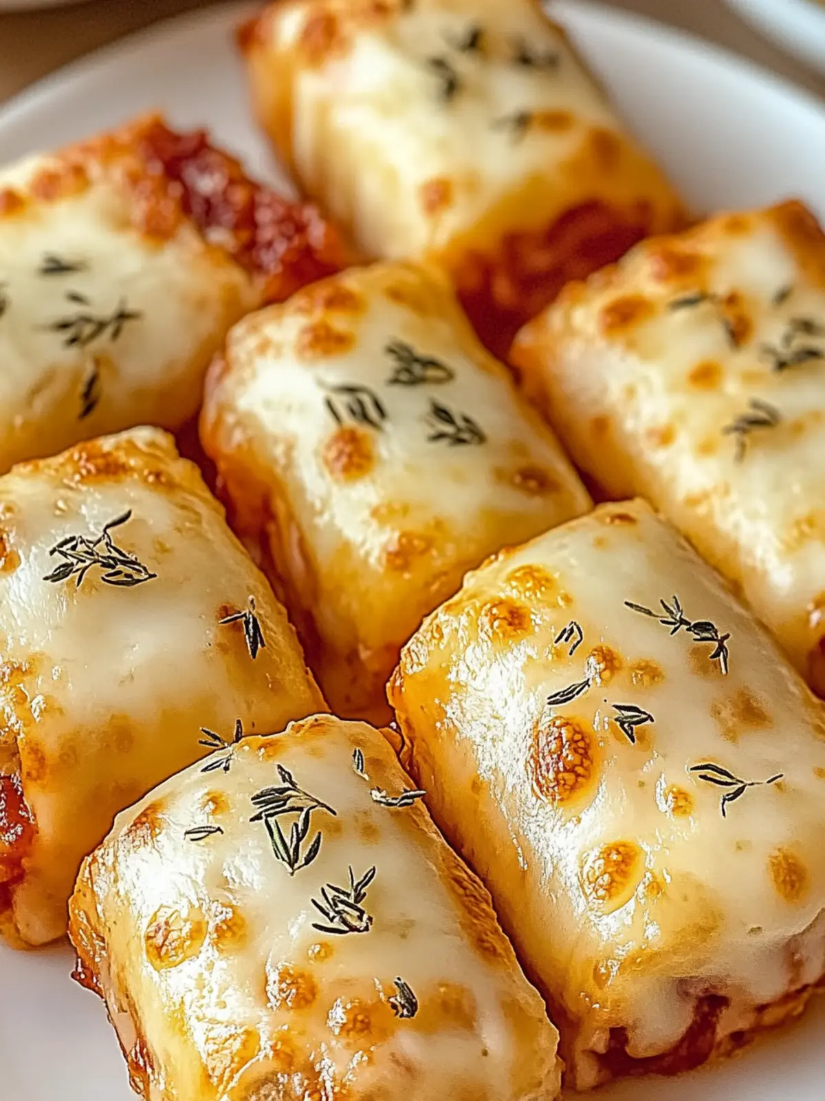 Luftfritteuse Pizza-Rollen für den perfekten Snack