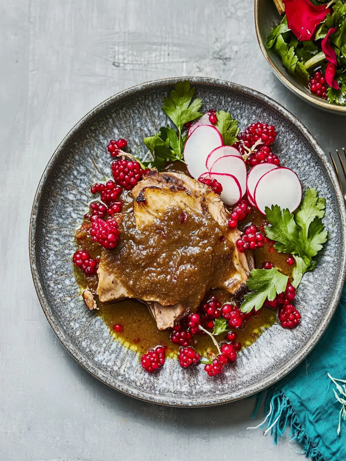 Fesenjan (Persisches Granatapfel-Hühnchen)