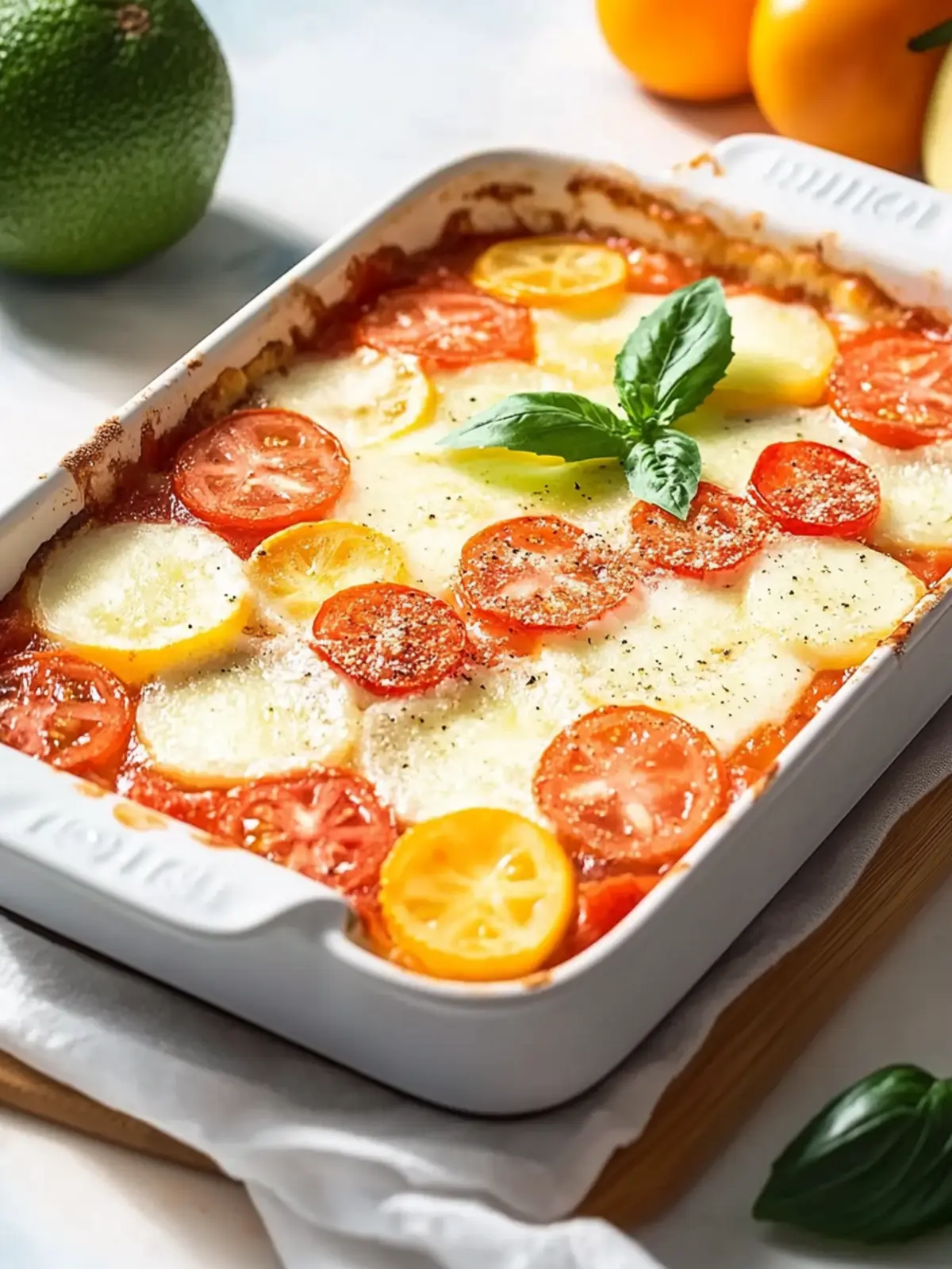 Tomaten-Zucchini-Auflauf mit Mozzarella