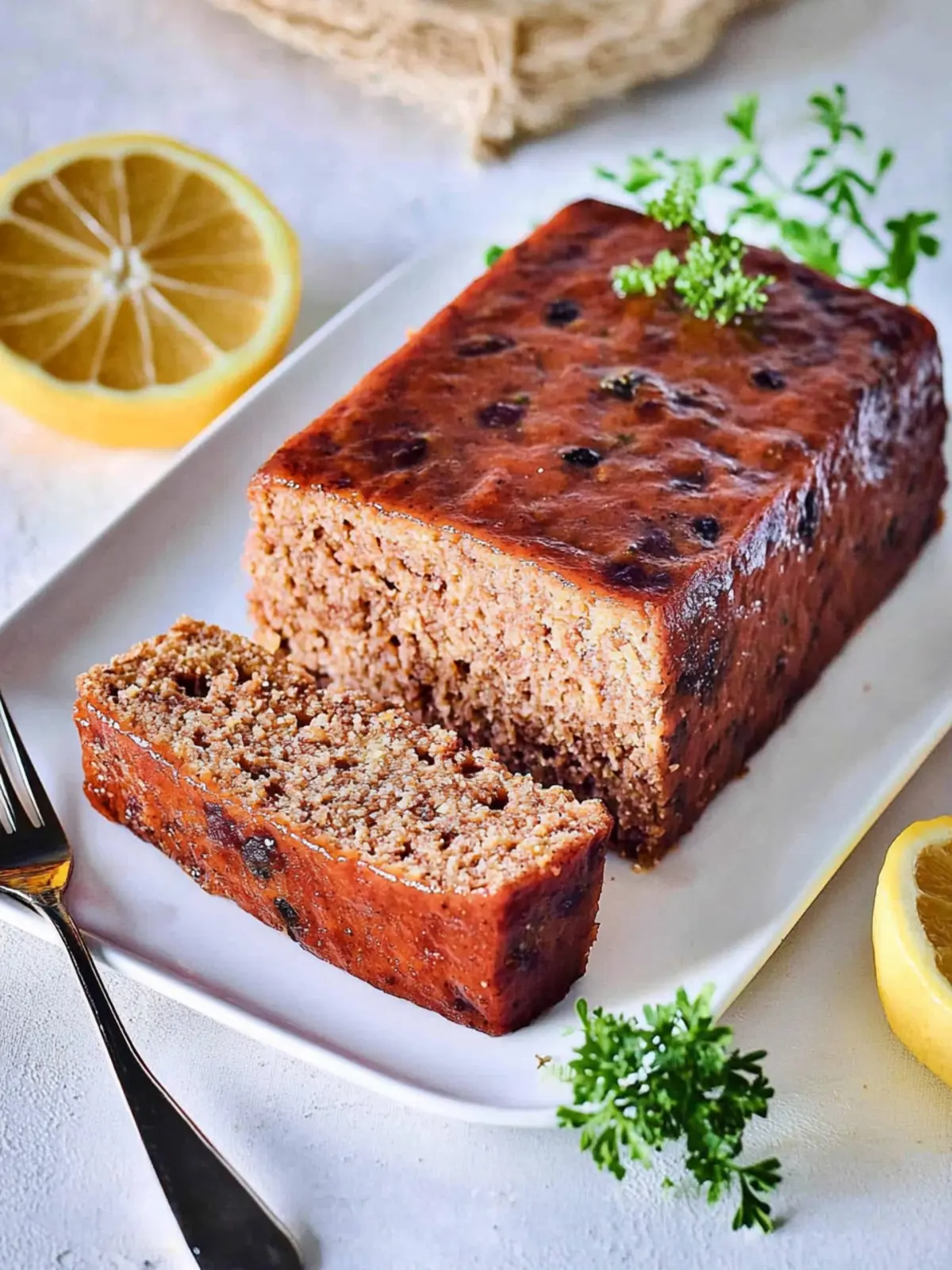 Veganer Braten mit Bohnen