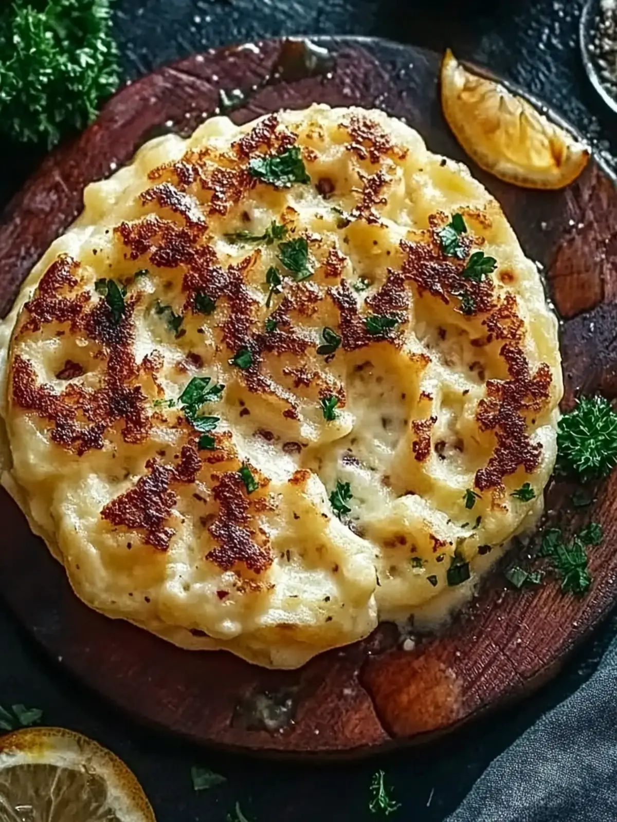 Überbackener Spitzkohl mit cremiger Sauce